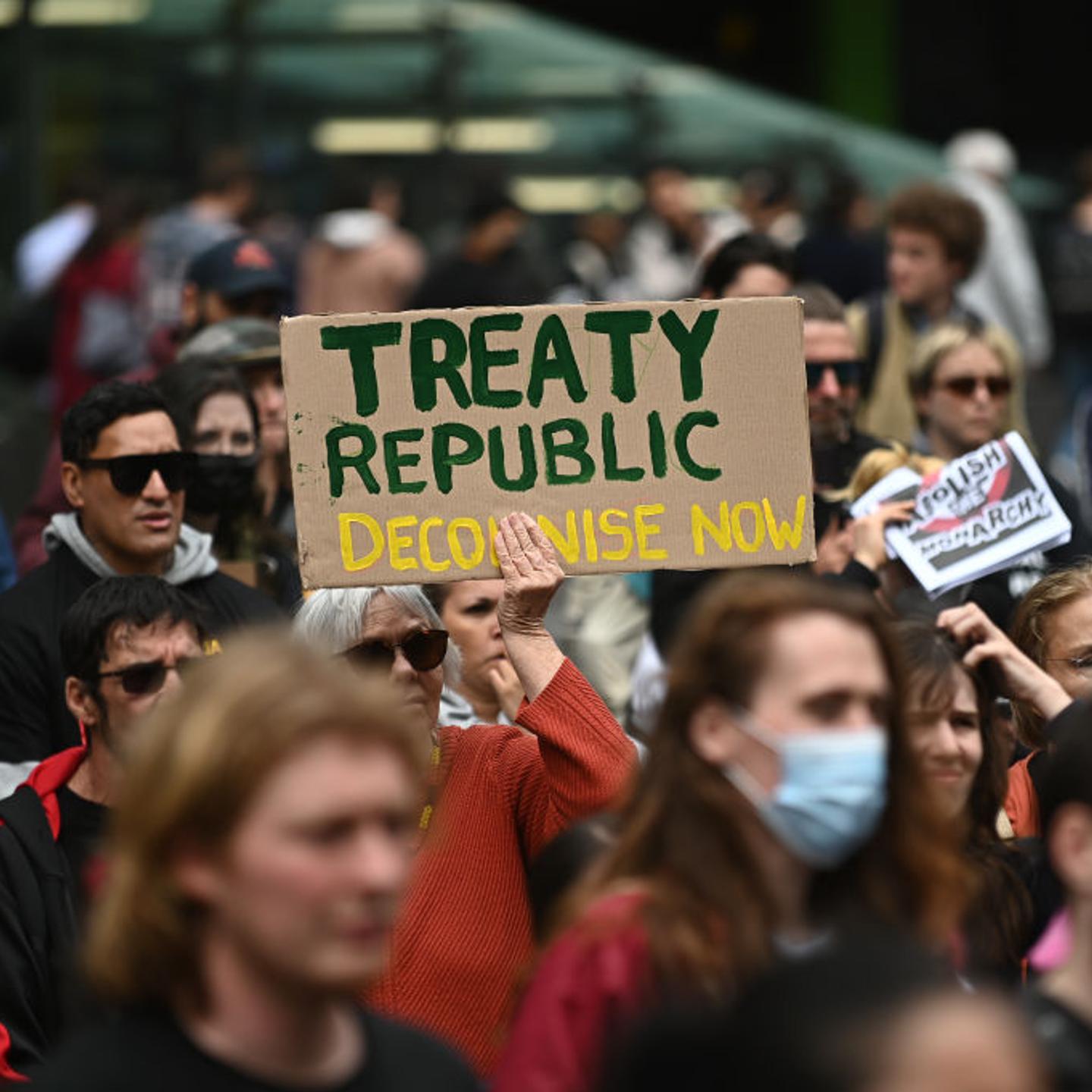 Anti-Monarchy protest in Australia