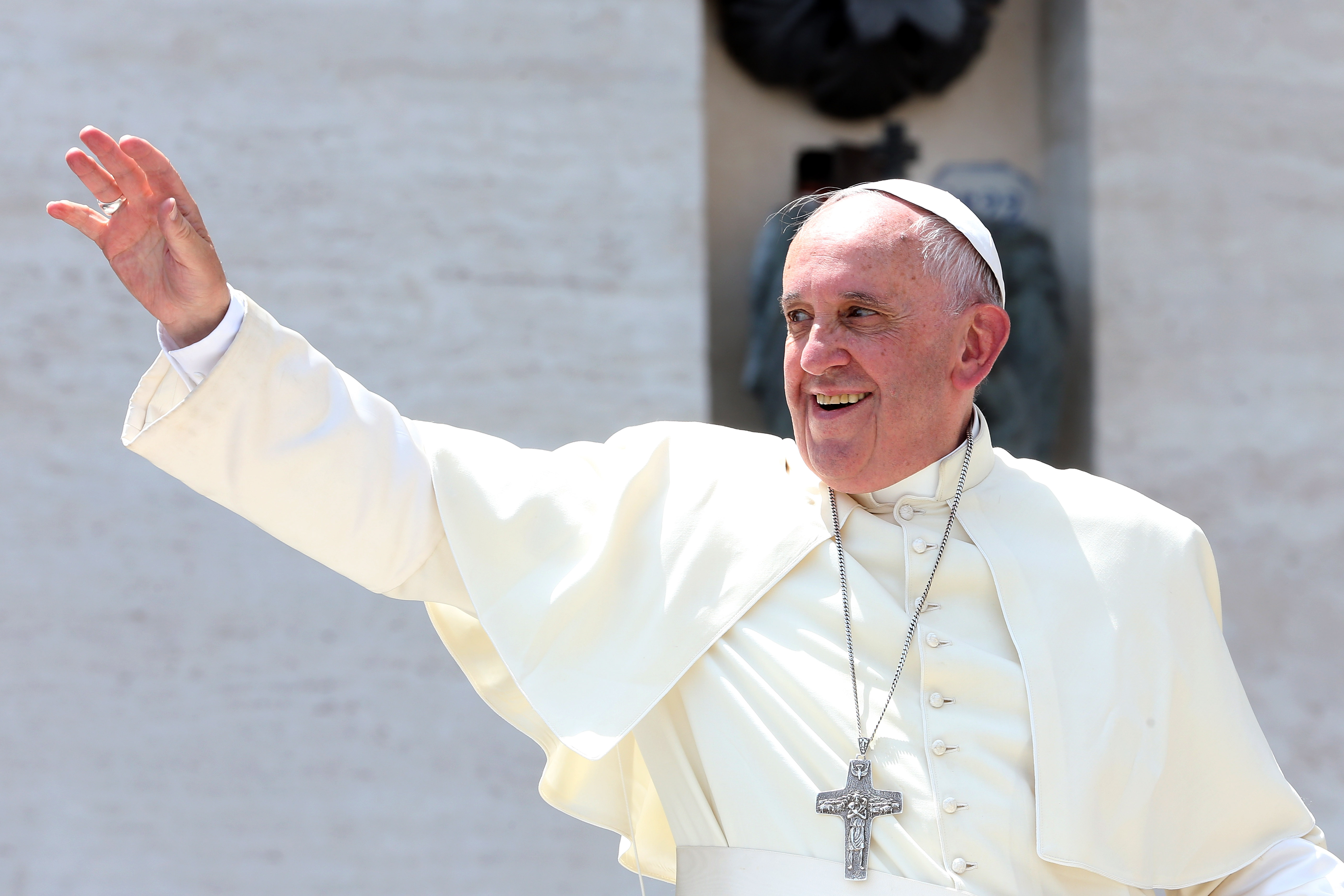 Pope Francis on June 13, 2015 in Vatican City.