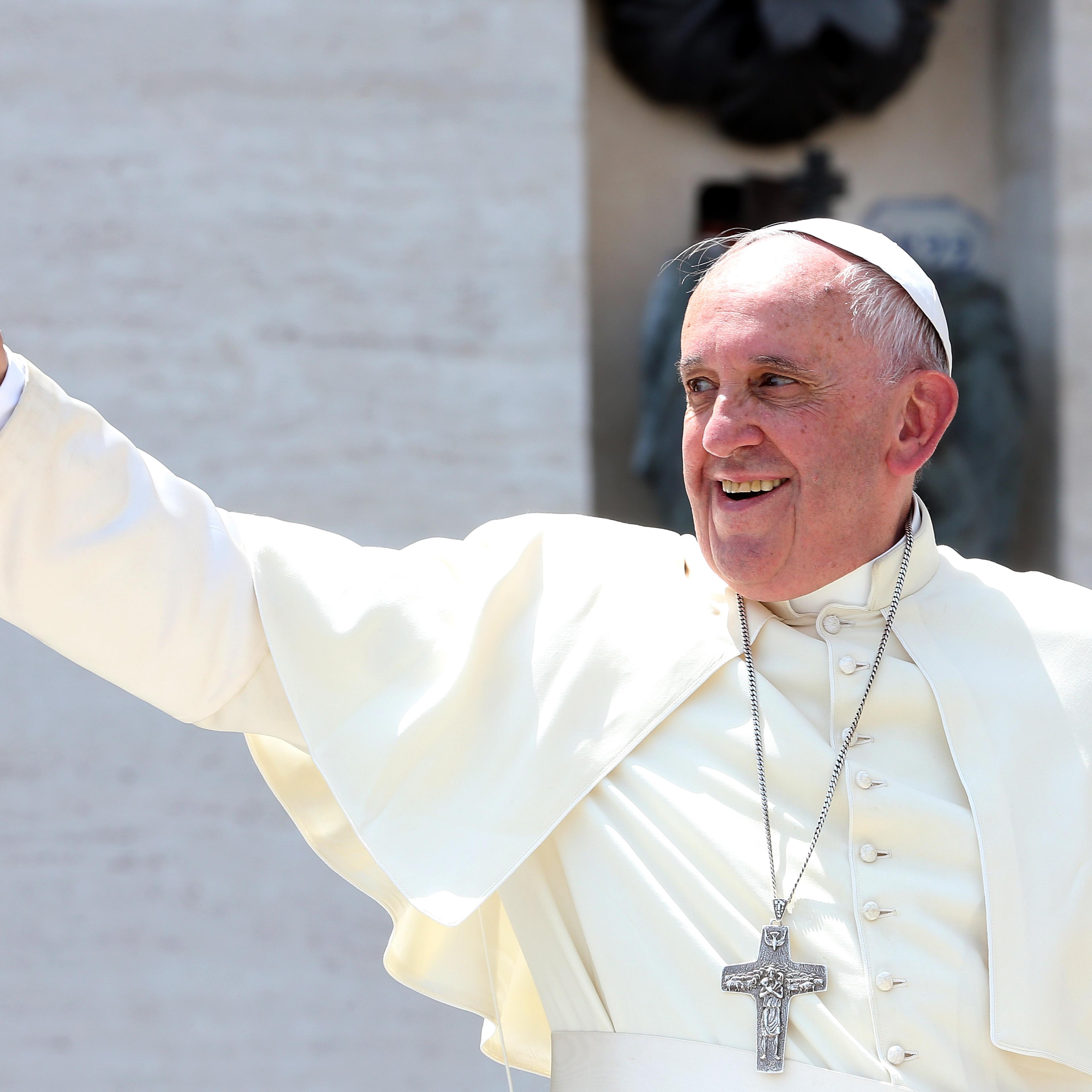 Pope Francis on June 13, 2015 in Vatican City.