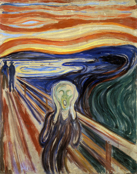 'The Scream' by Edvard Munch (1863-1944).