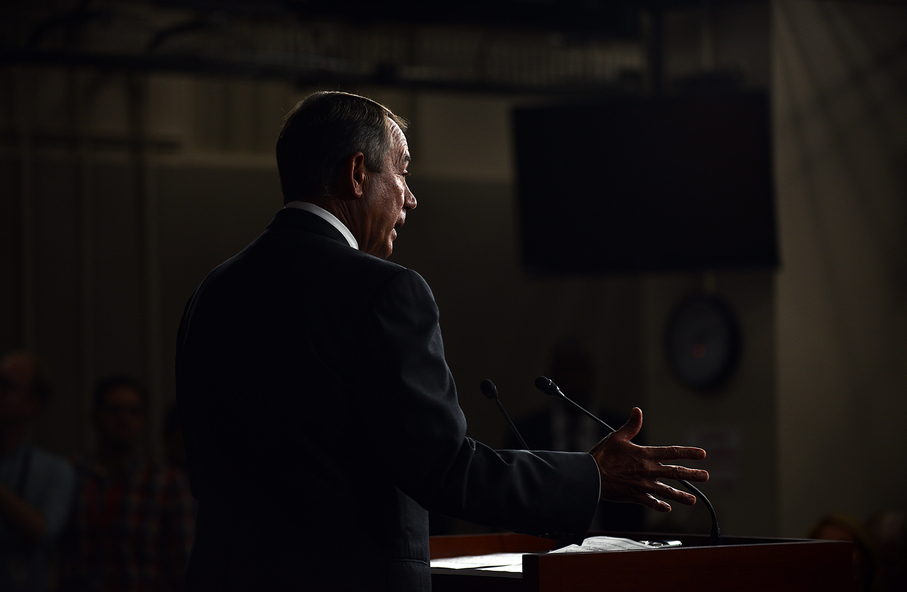House Speaker John Boehner Announces His Resignation At The Capitol