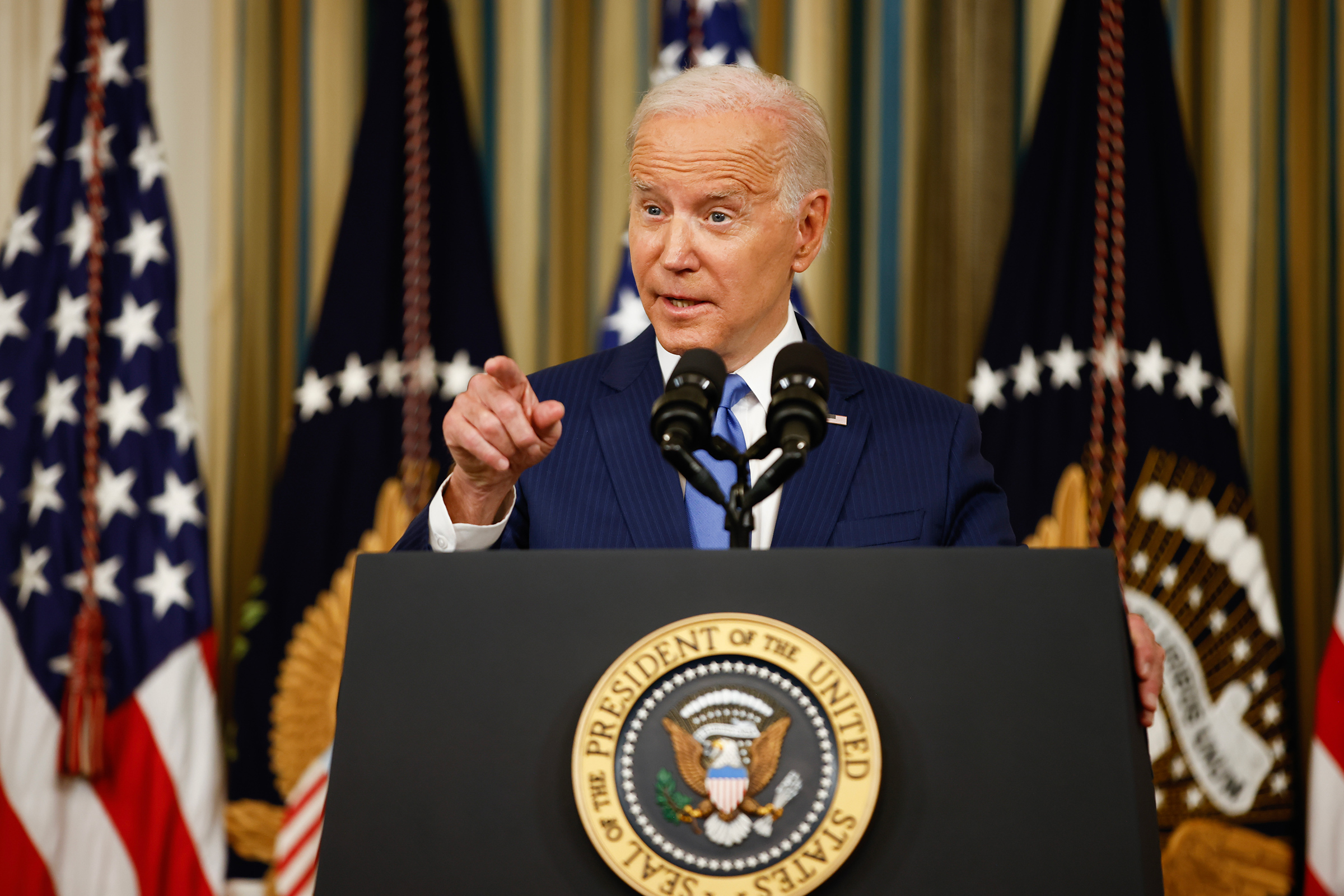 President Joe Biden delivers remarks at the White House in Washington, D.C., on Nov. 9, 2022.