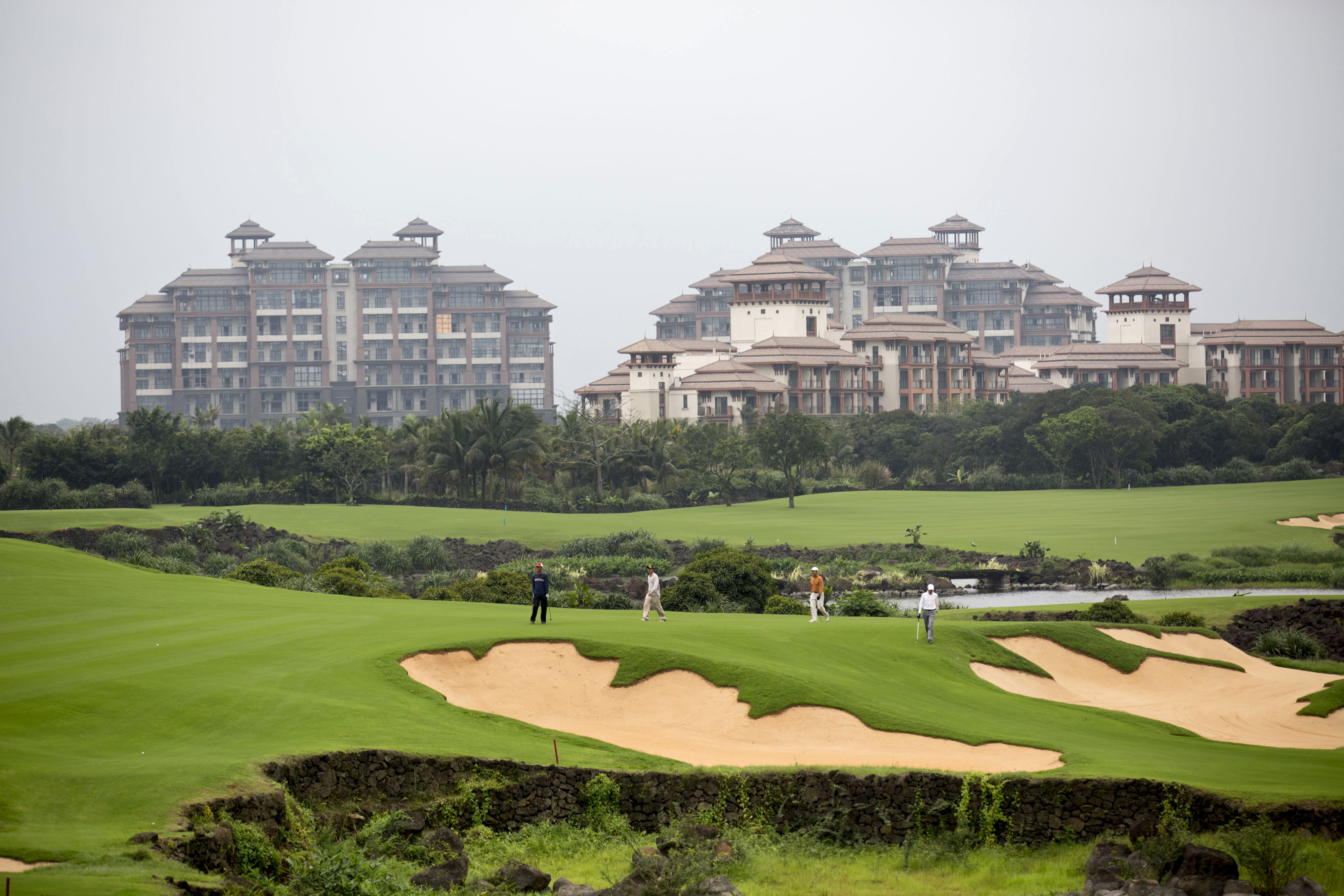 Inside Mission Hills Resort Haikou in Hainan