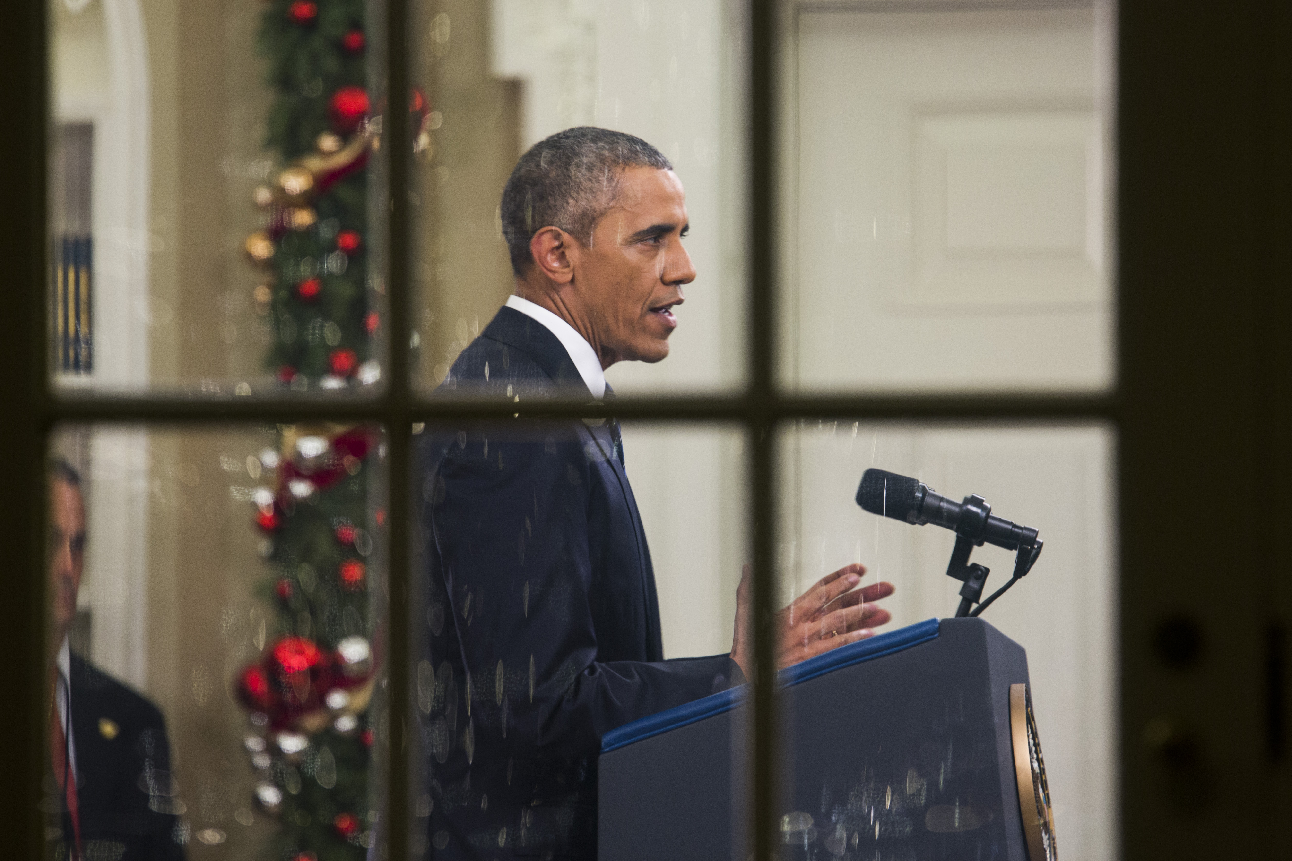 US President Barack Obama's address to the nation in Washington, DC