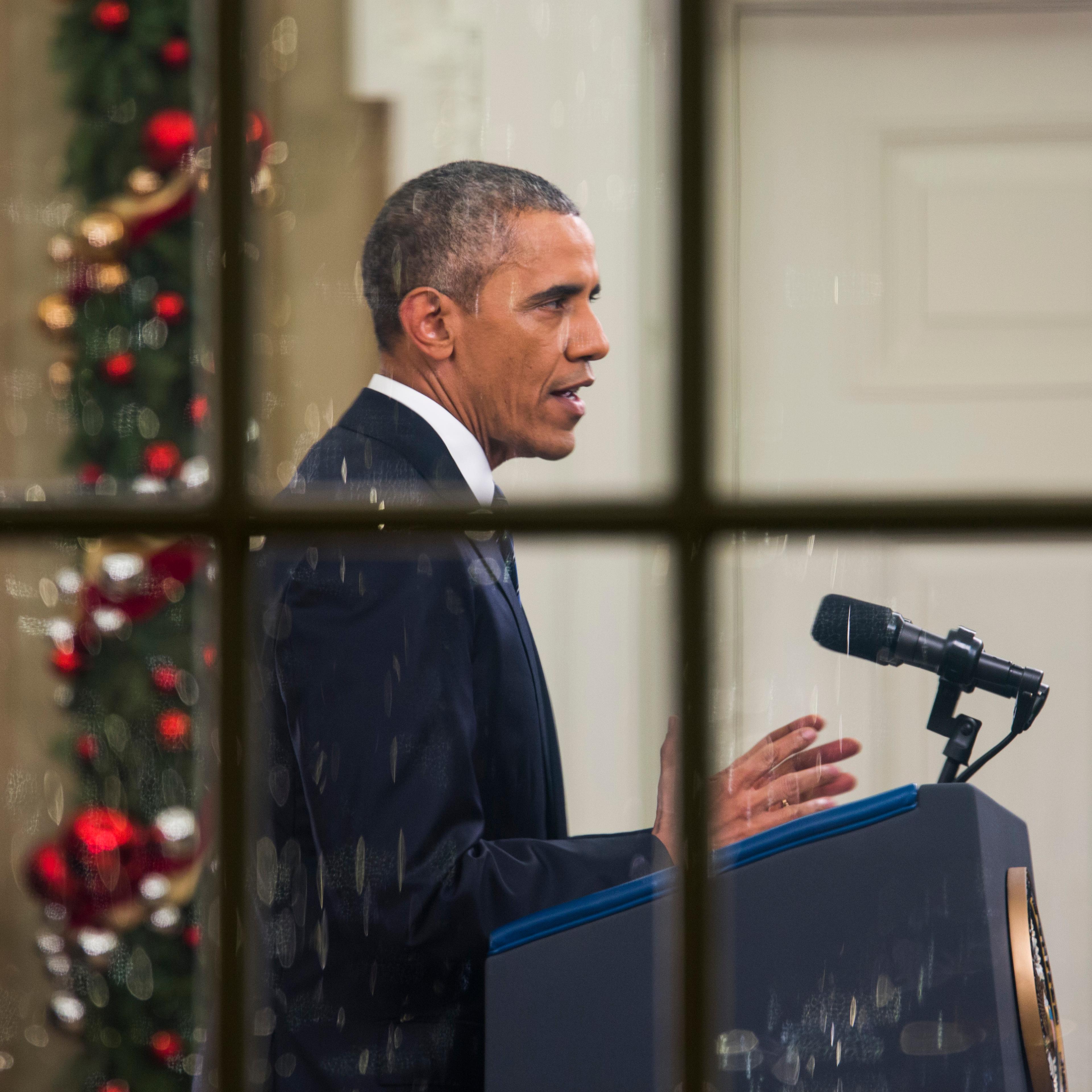 US President Barack Obama's address to the nation in Washington, DC