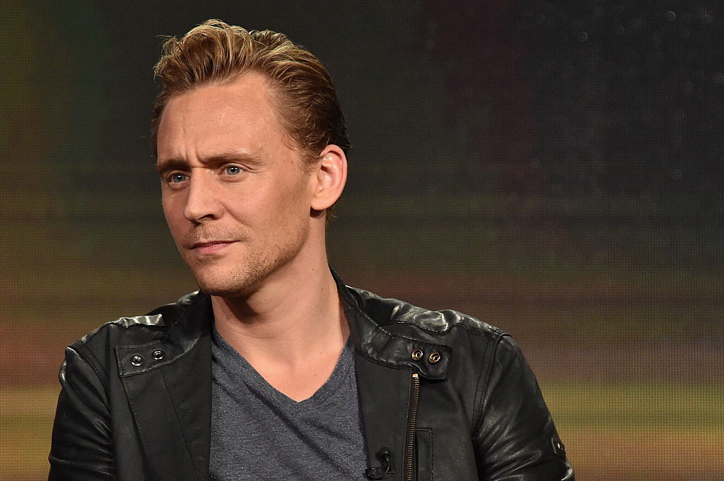 Tom Hiddleston speaks onstage during the AMC Winter TCA Press Tour 2016 at The Langham Huntington Hotel and Spa on Jan. 8, 2016 in Pasadena, California.