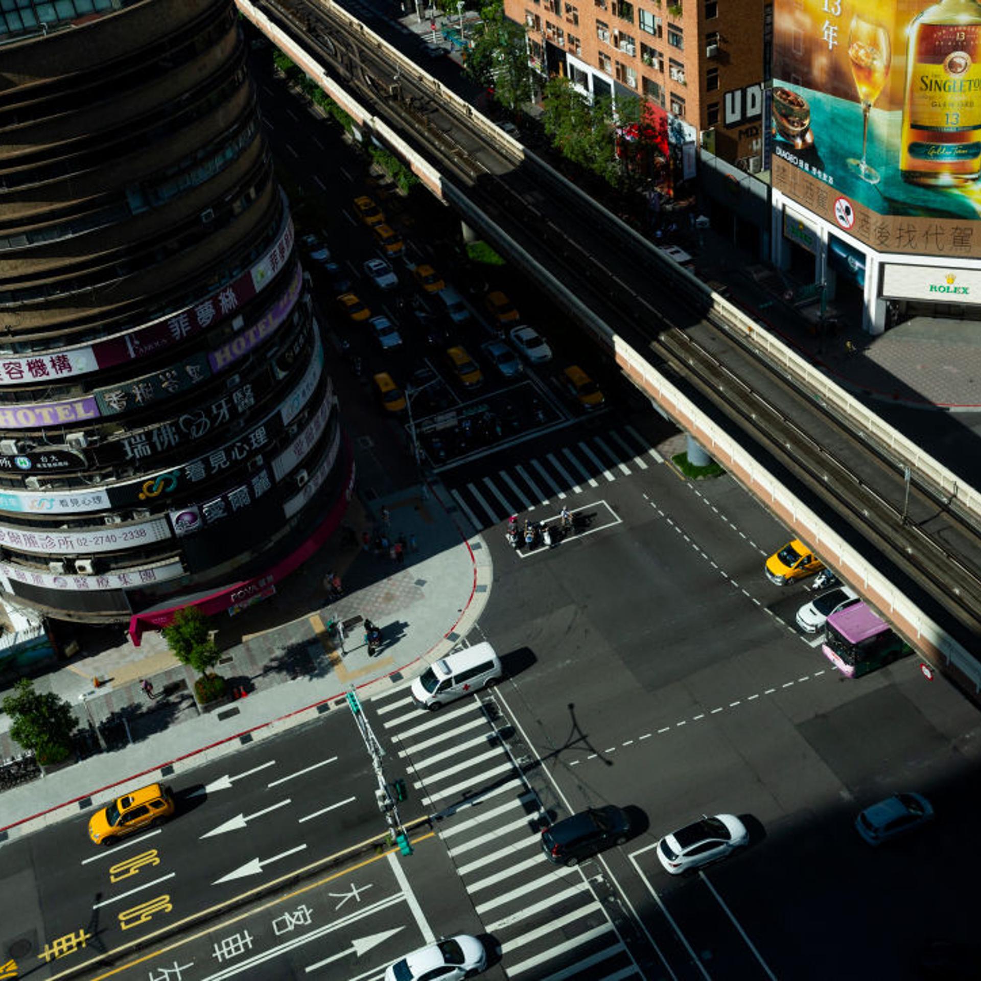 Elevated city view on Aug. 26, 2023 in Taipei, Taiwan.