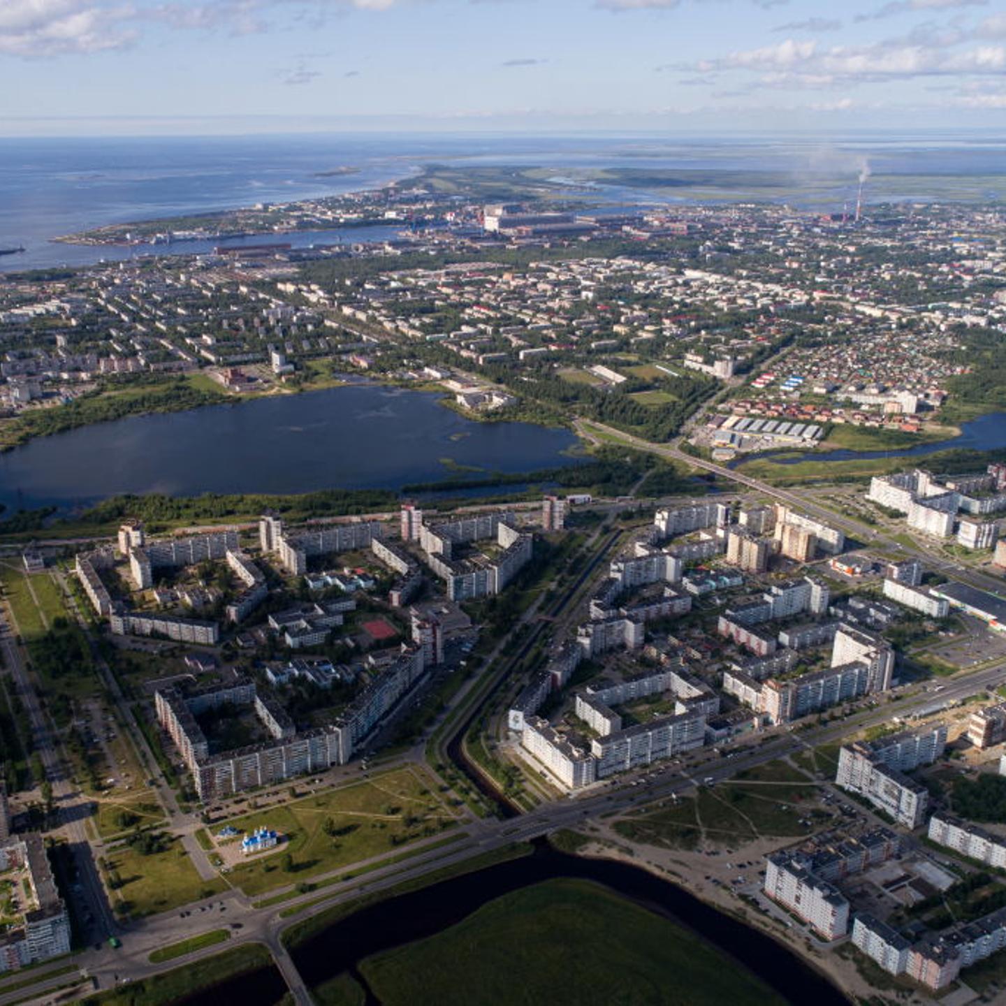 Residential buildings in Severodvinsk, Russia