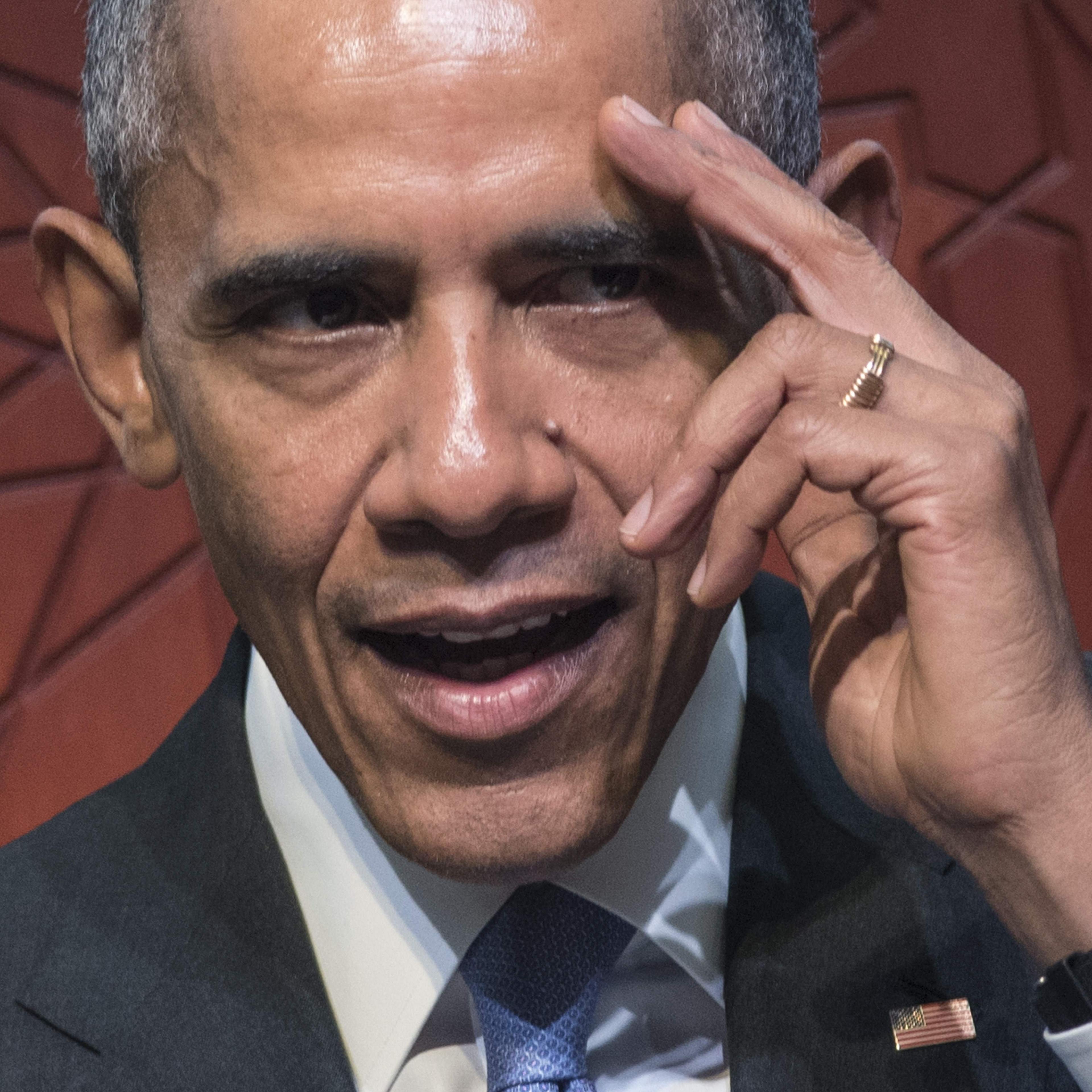 President Barack Obama speaks at the Islamic Society of Baltimore, in Windsor Mill, Maryland on Feb. 3, 2016.