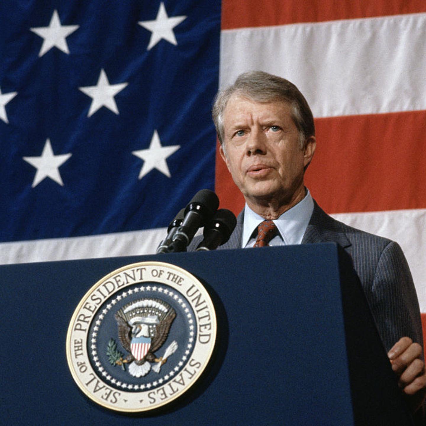 President Jimmy Carter Addresses Town Meeting