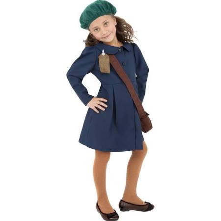 The "World War II Evacuee Girl Costume" pictured on TheHalloweenSpot.com, which has since removed the costume.