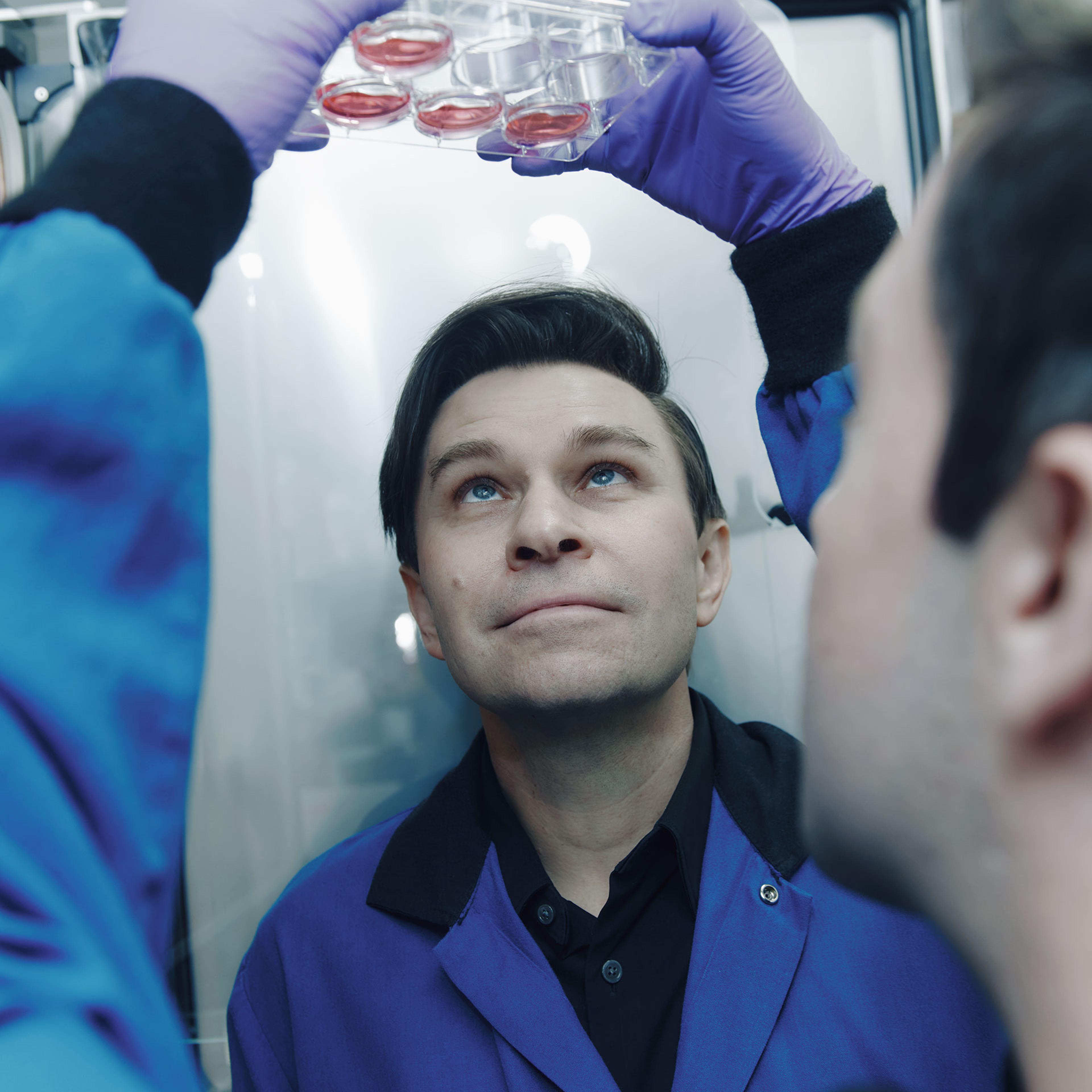 David Sinclair is peering at nerve cells chemically reprogrammed to slow the aging process