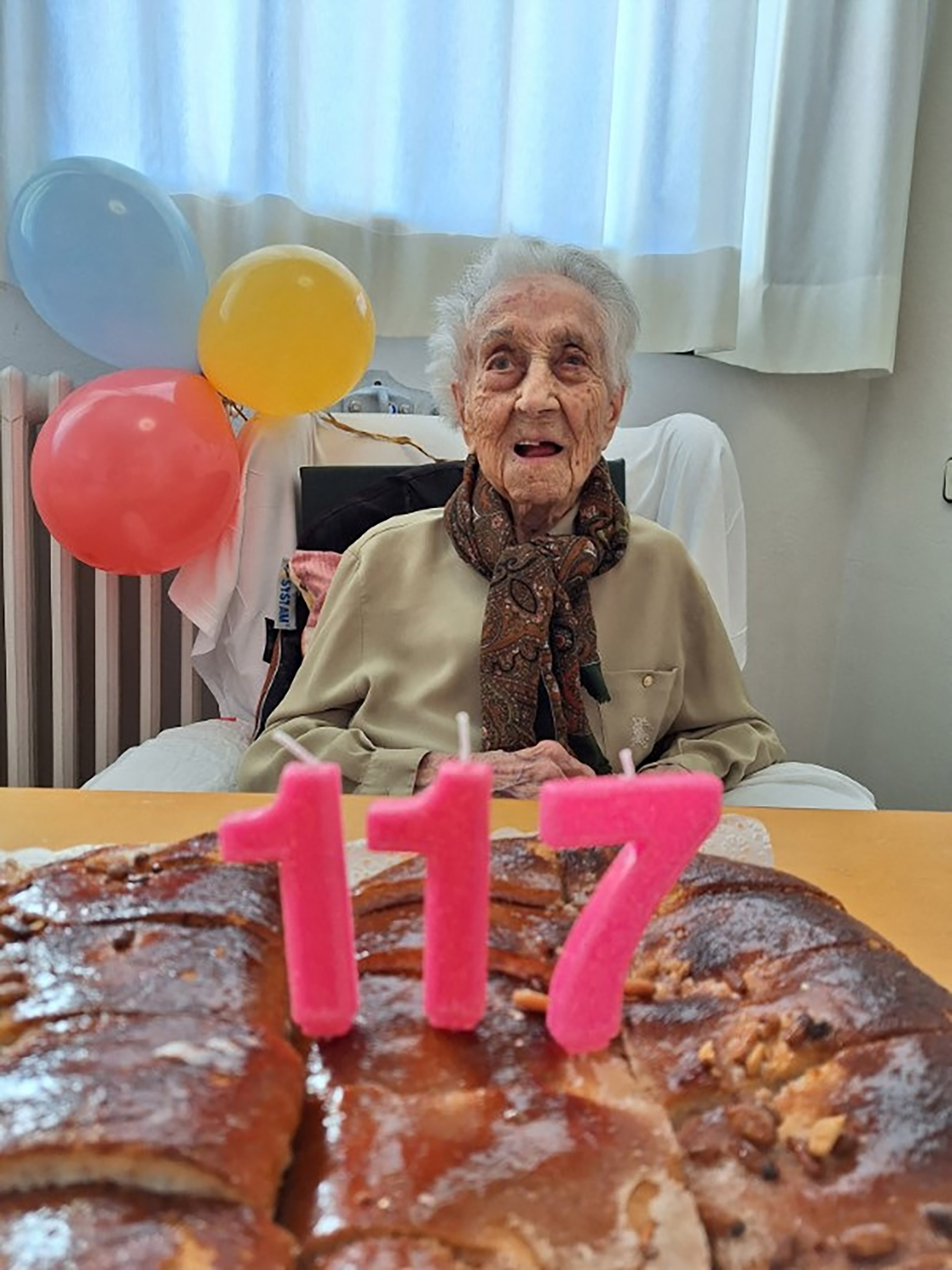 Maria Branyas celebrating her 117th birthday  on March 4 