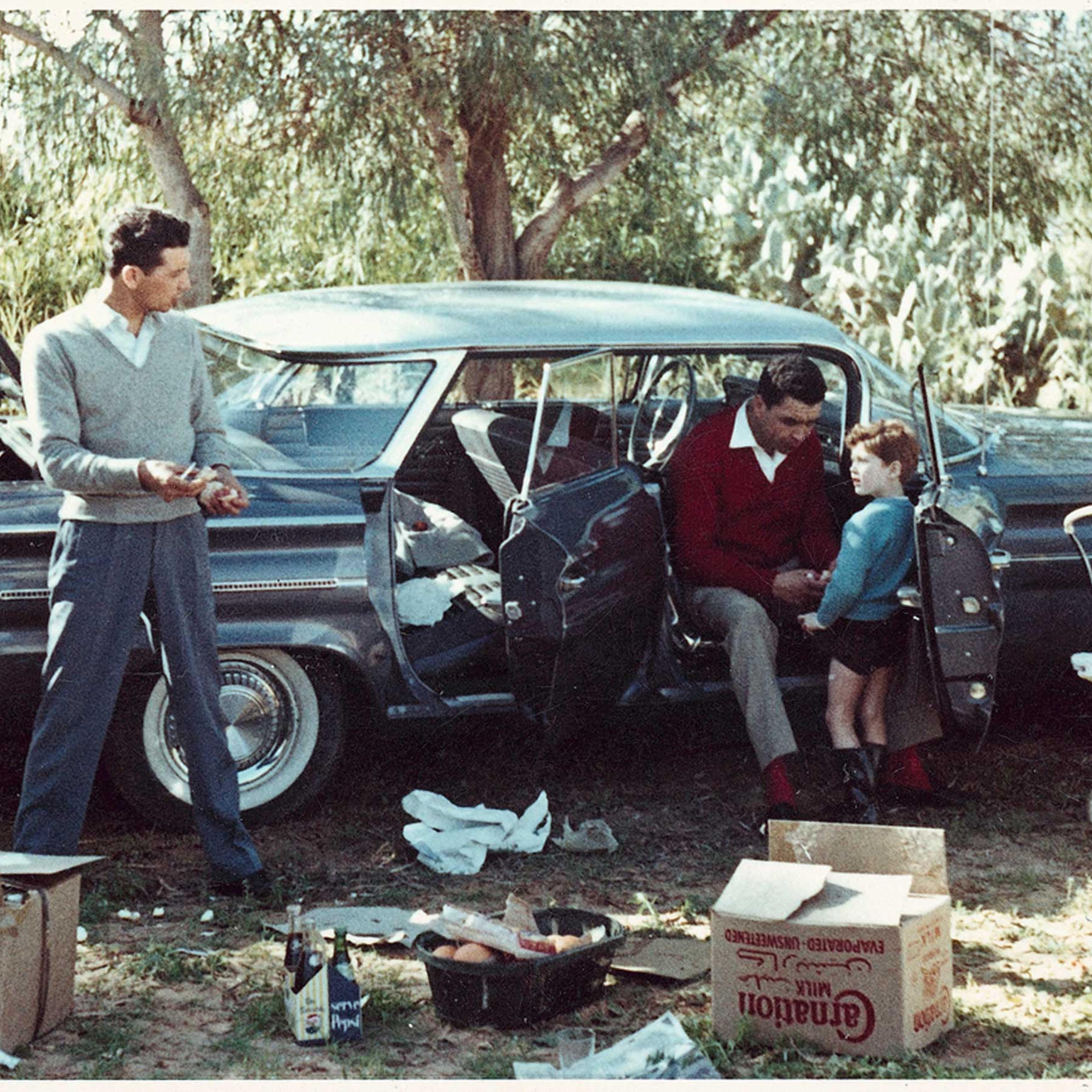 A picnic in Mohamed Nga's car, which he had purchased on a U.S. military base in Tripoli