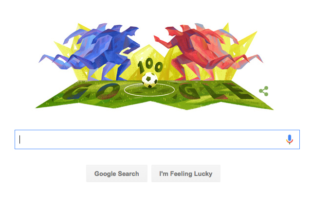 Google Doodle of the Copa América Centenario
