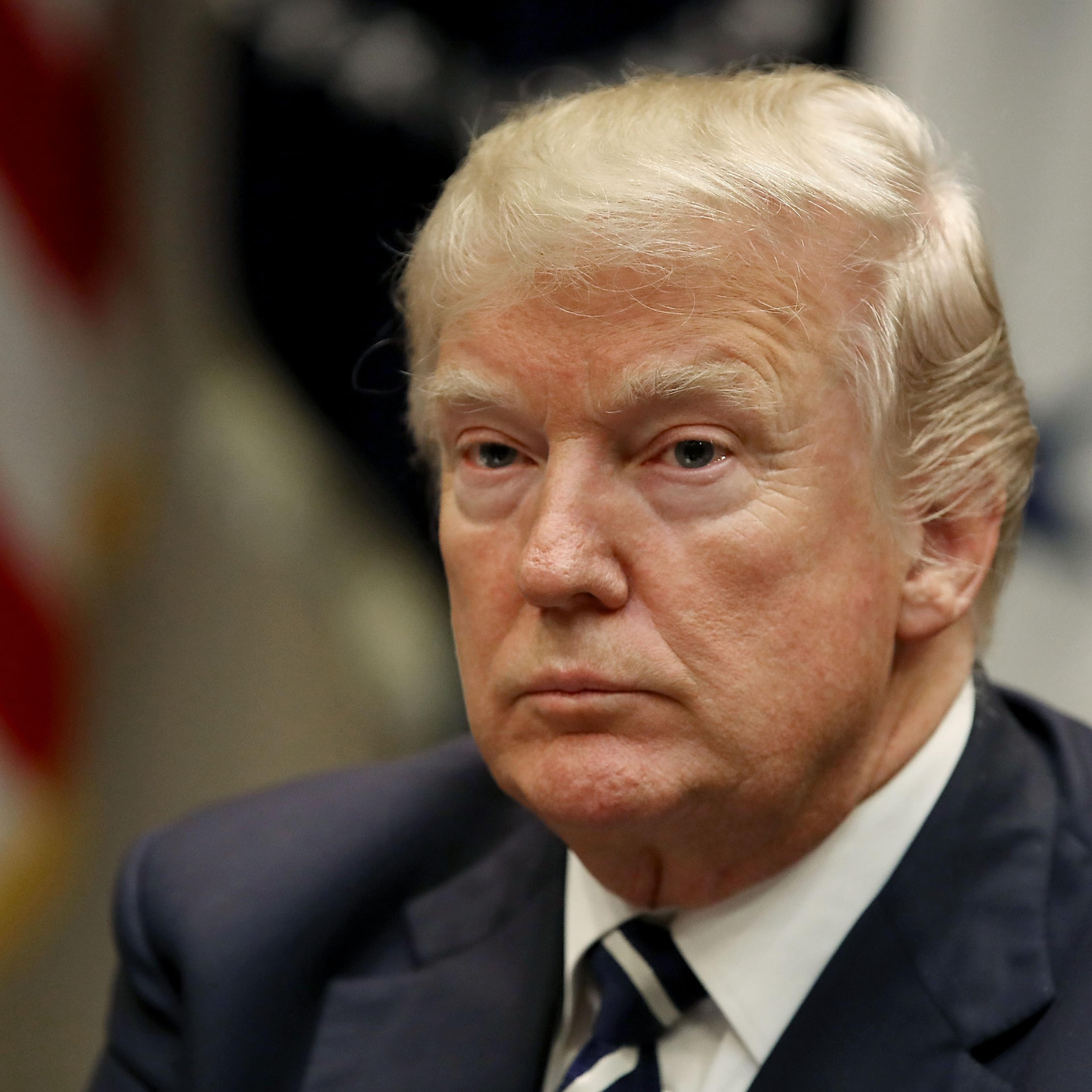 President Trump Holds Roundtable On Prison Reform In Roosevelt Room Of White House