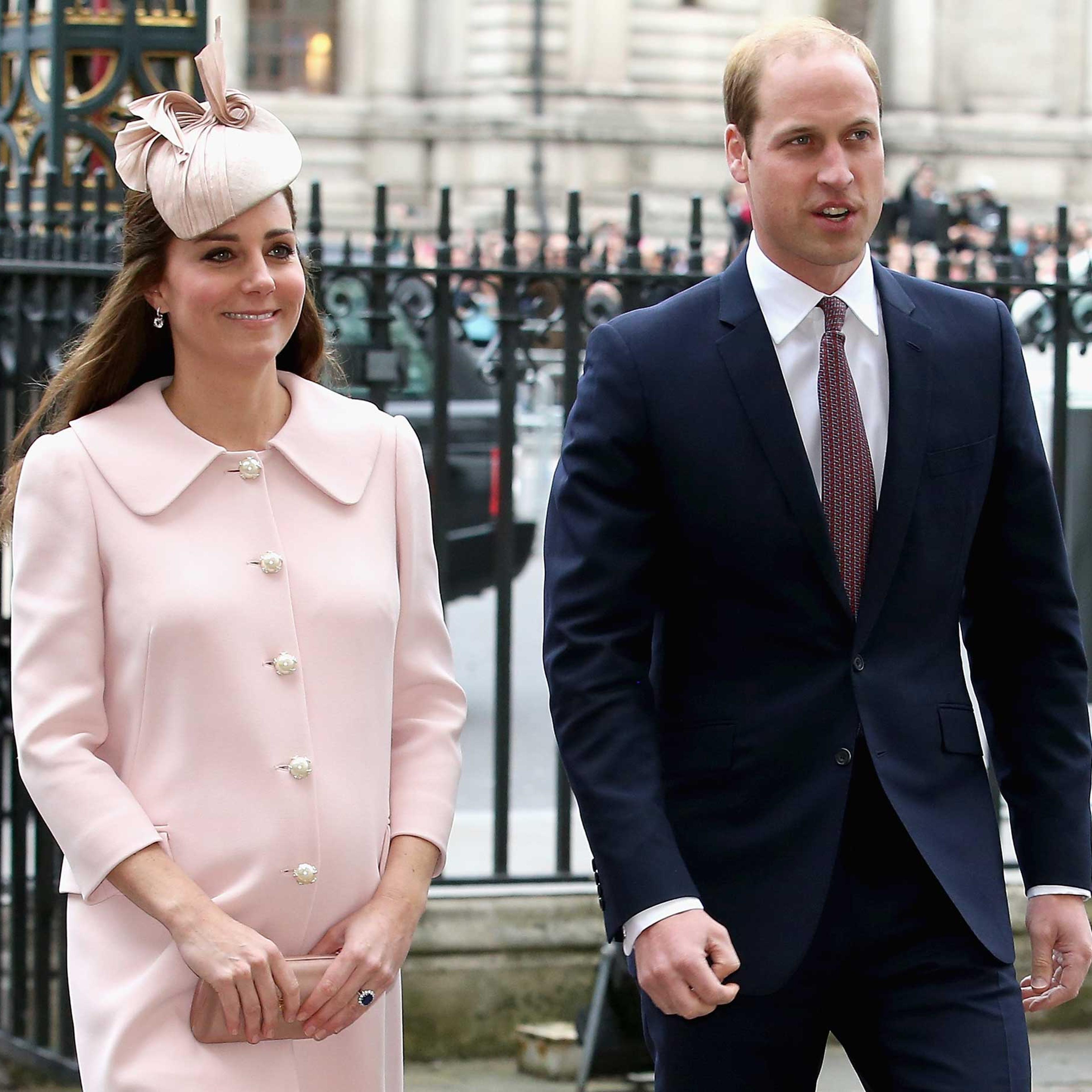 Catherine, Duchess of Cambridge and Prince William, Duke of Cambridge attend the Observance for Commonwealth Day Service At Westminster Abbey in London on March 9, 2015.