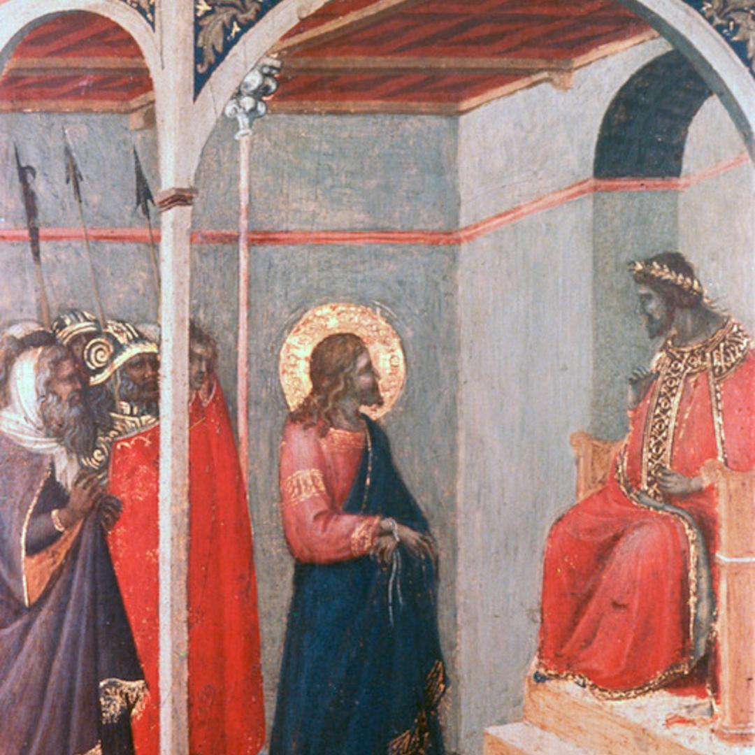 'Christ before Pilate', c1306-1348. Artist: Pietro Lorenzetti