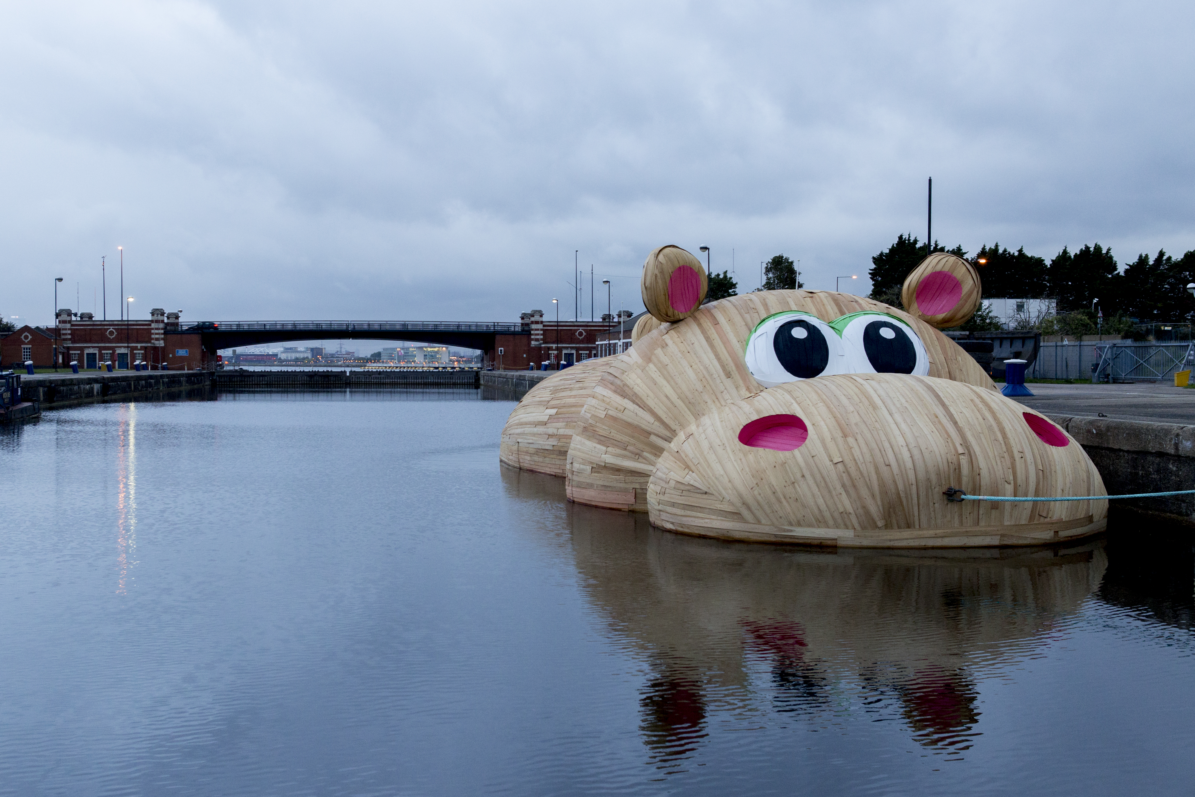 Giant Floating Hippo River Thames