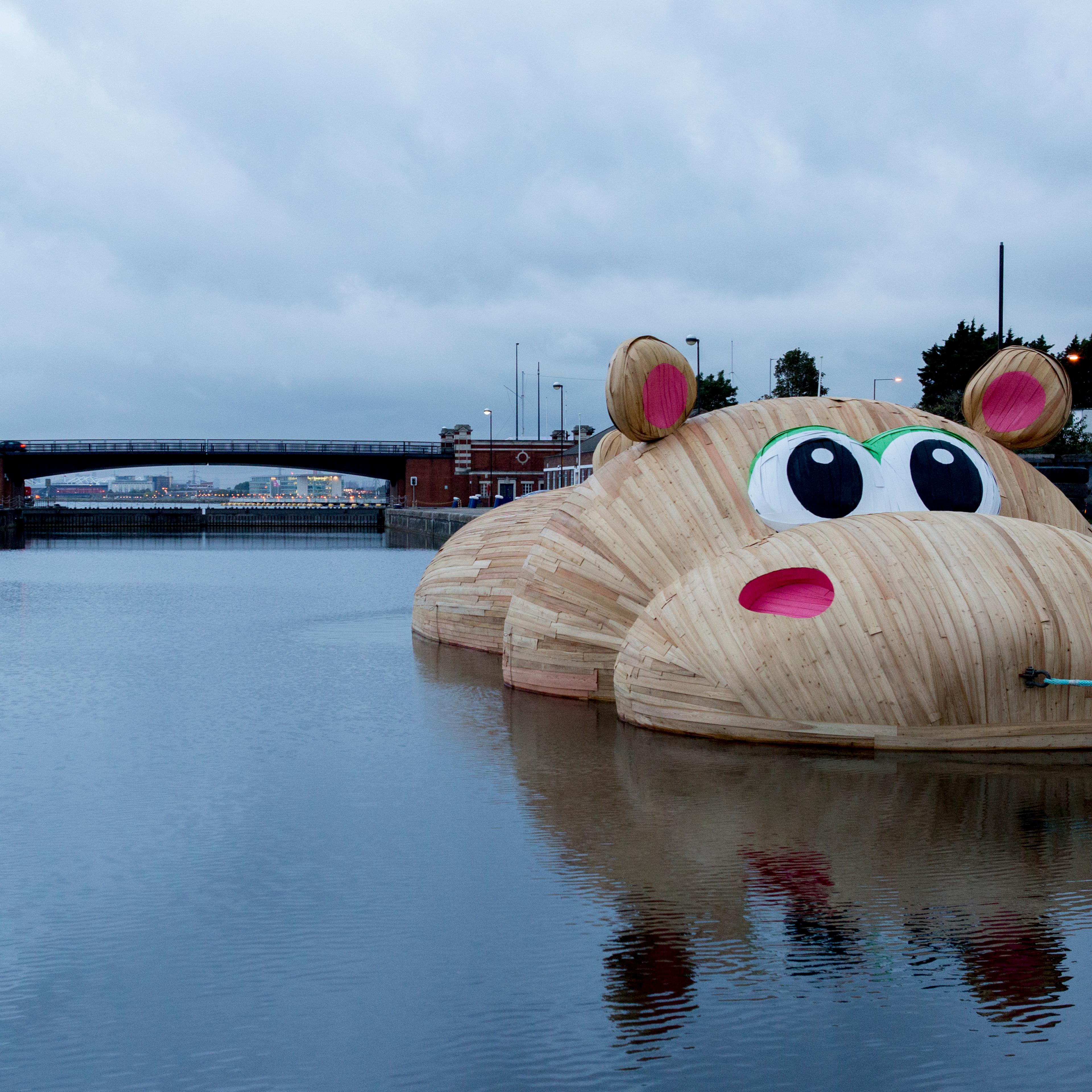 Giant Floating Hippo River Thames