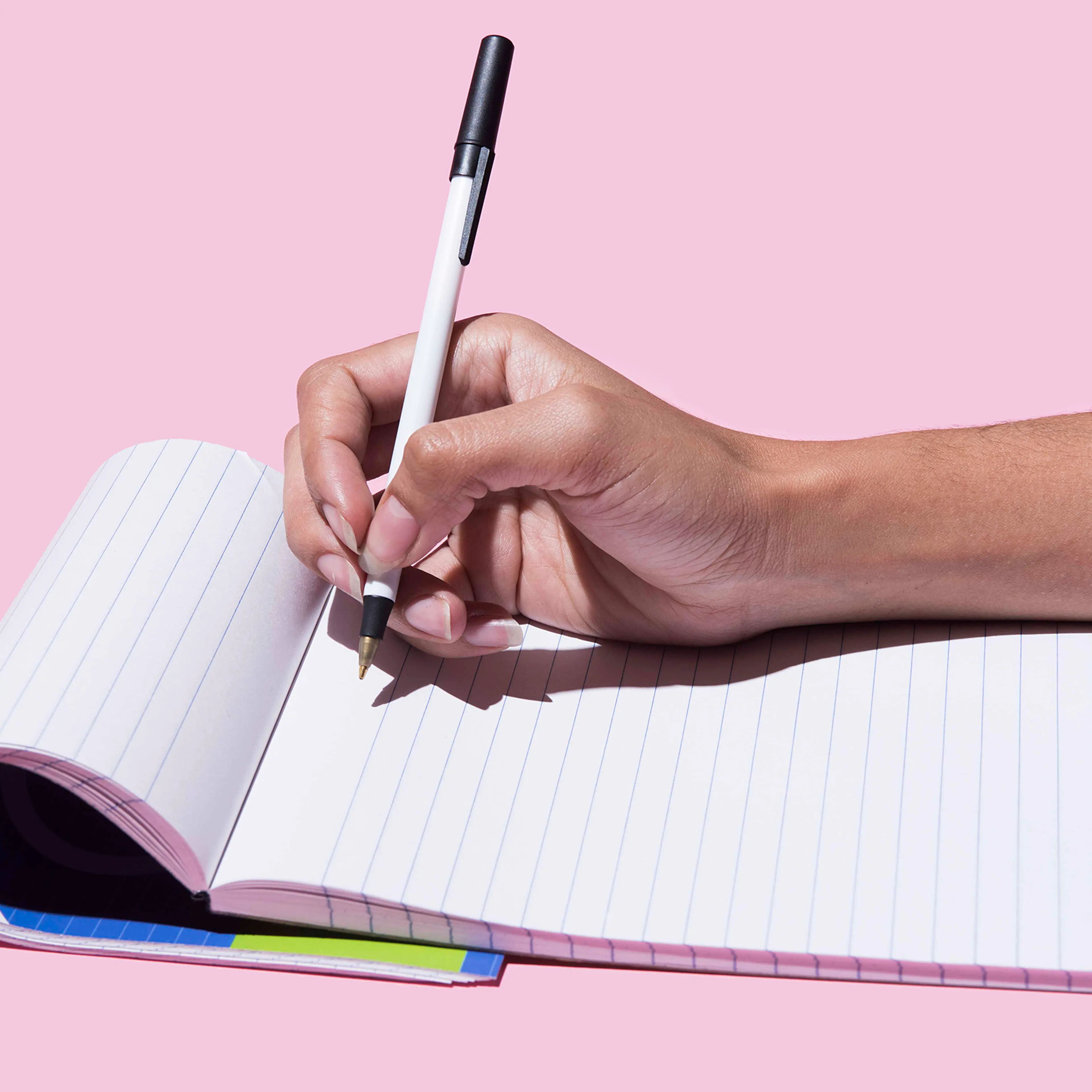 pen-notepad-2-advice-success-work-to-do-ideas-motto-stock