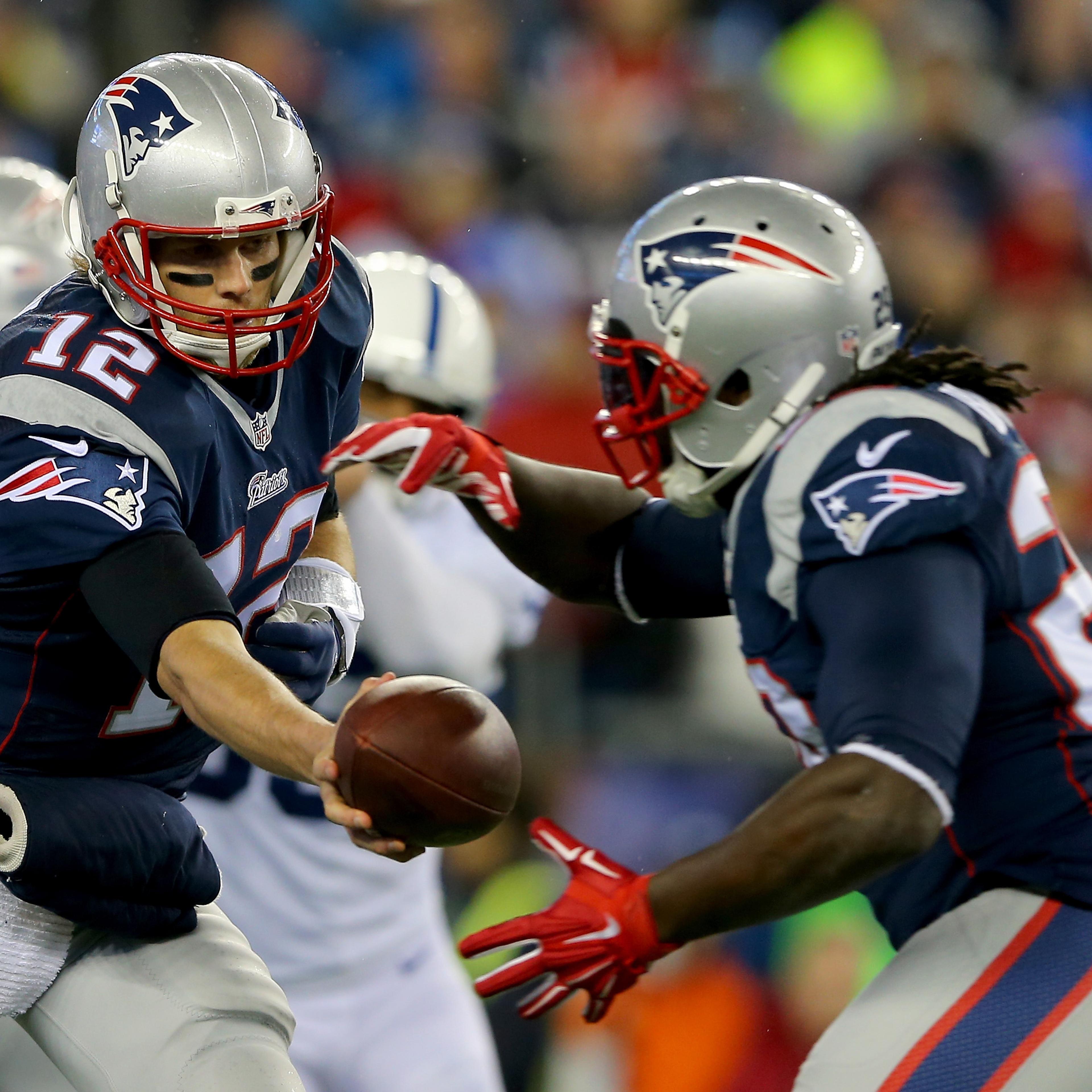 of the 2015 AFC Championship Game at Gillette Stadium on January 18, 2015 in Foxboro, Massachusetts.
