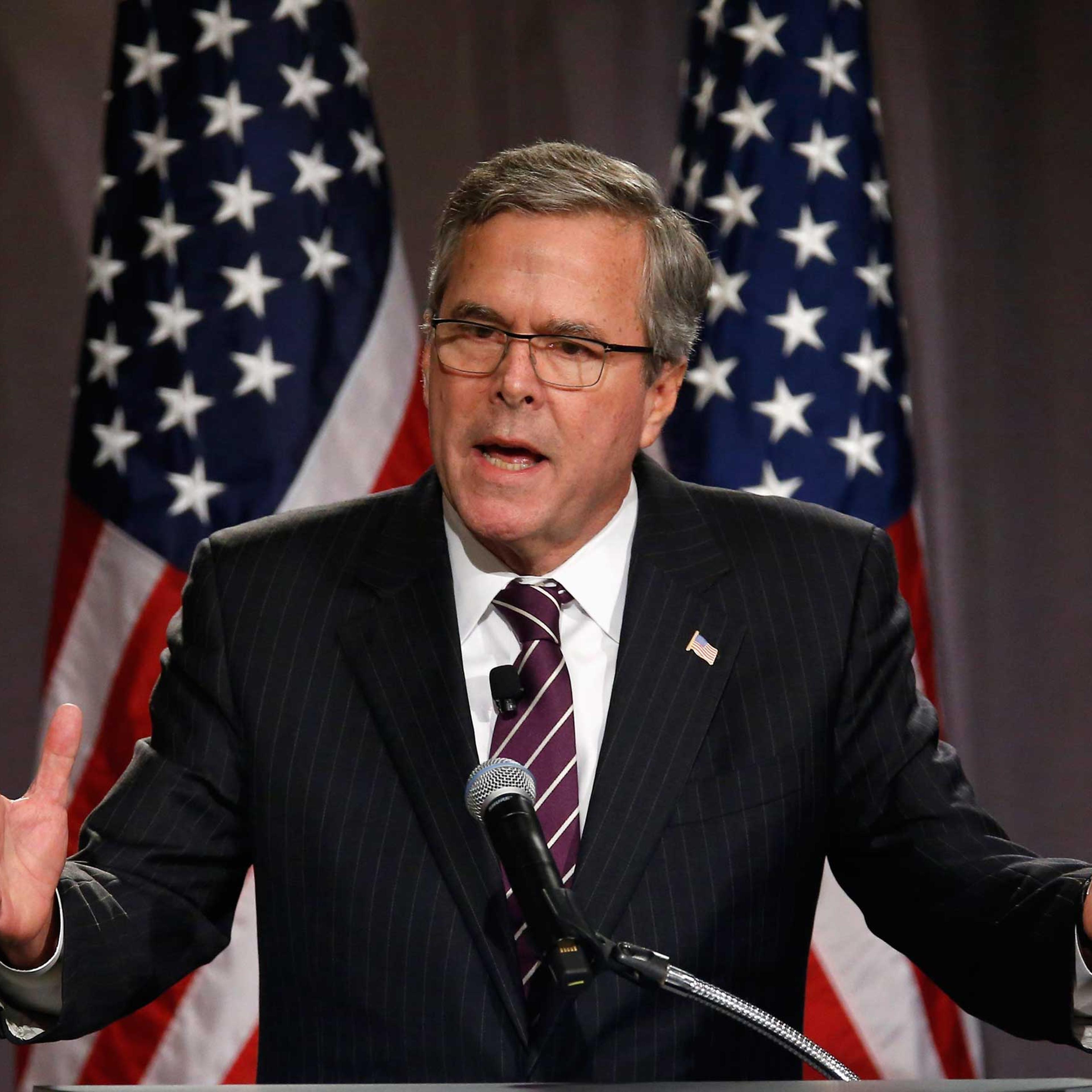 Former Governor of Florida Jeb Bush speaks to The Chicago Council on Global Affairs in Chicago