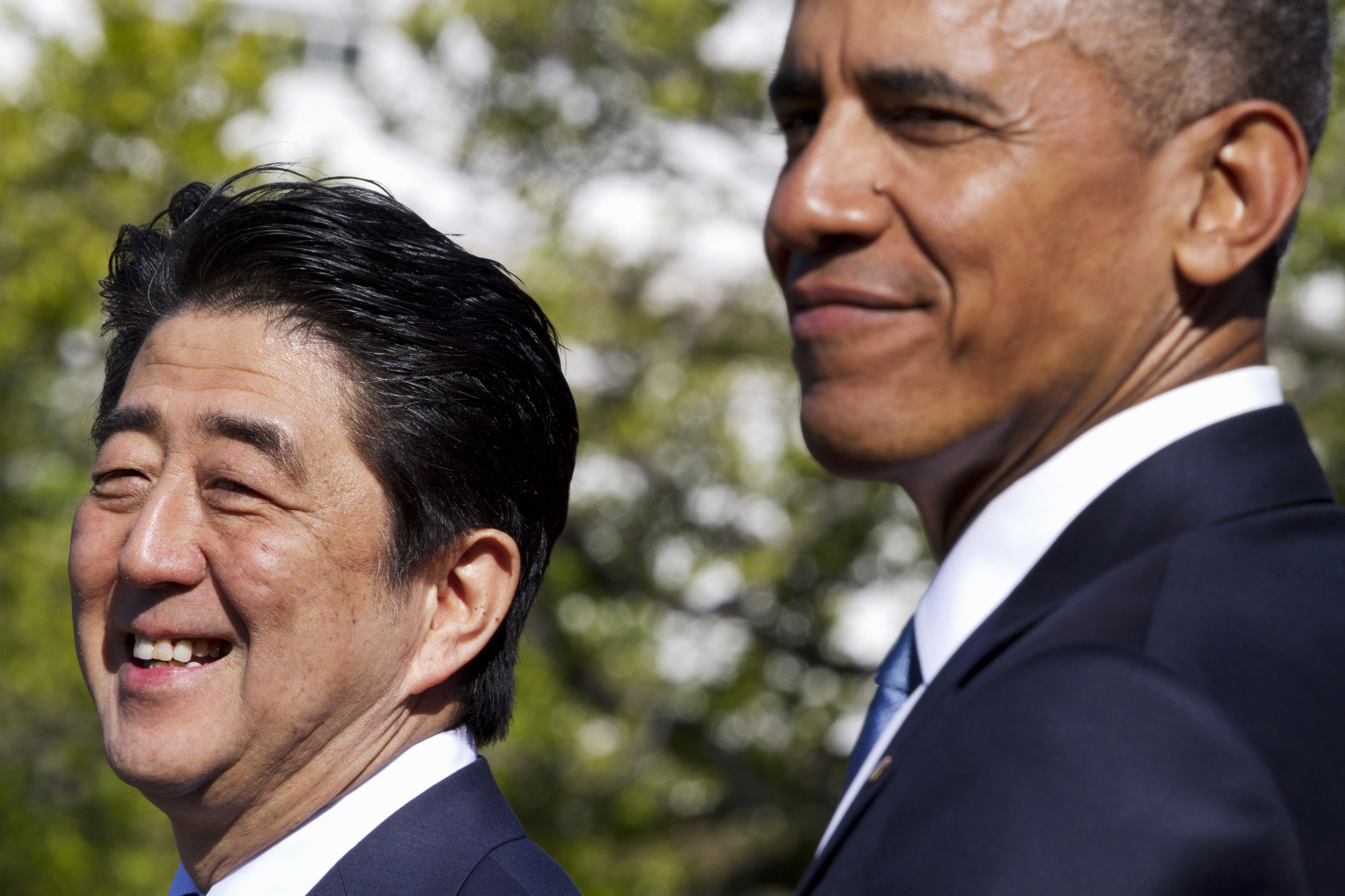 Barack Obama, Shinzo Abe