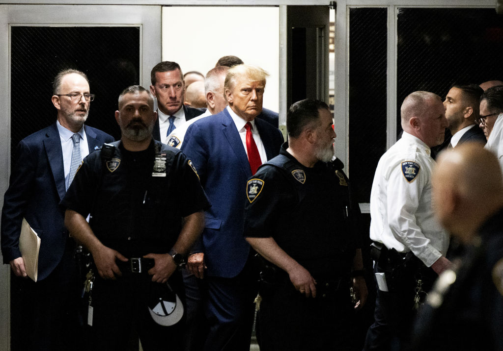 Former US President Donald Trump Attends Court For Arraignment