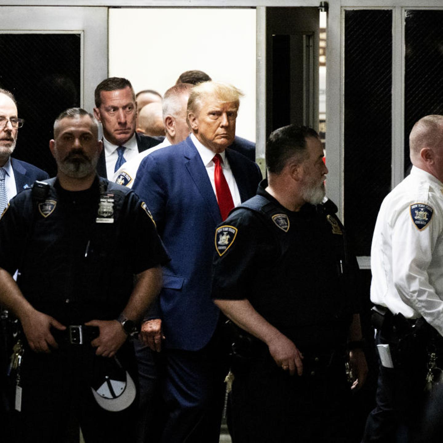 Former US President Donald Trump Attends Court For Arraignment