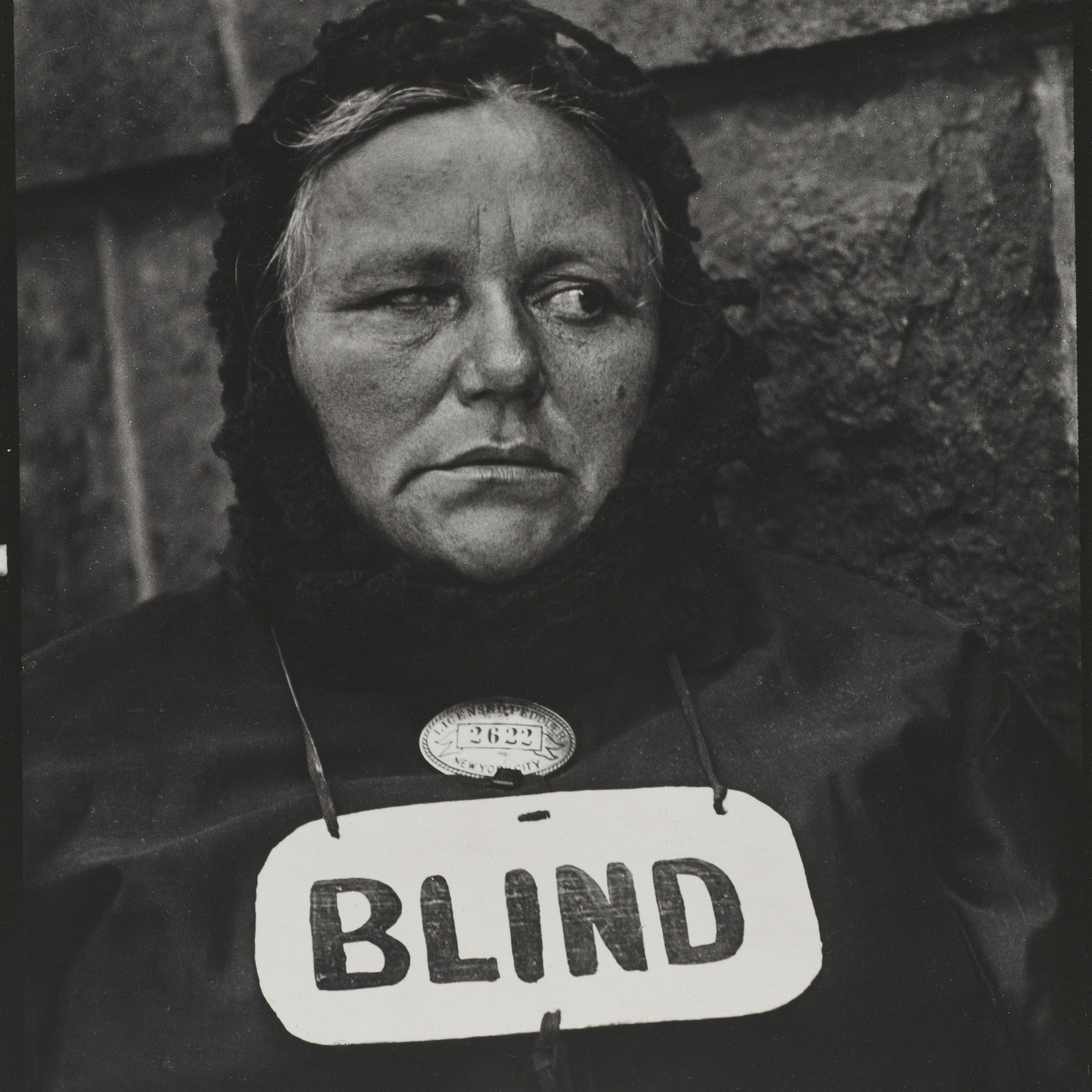 Blind Woman, New York, 1916