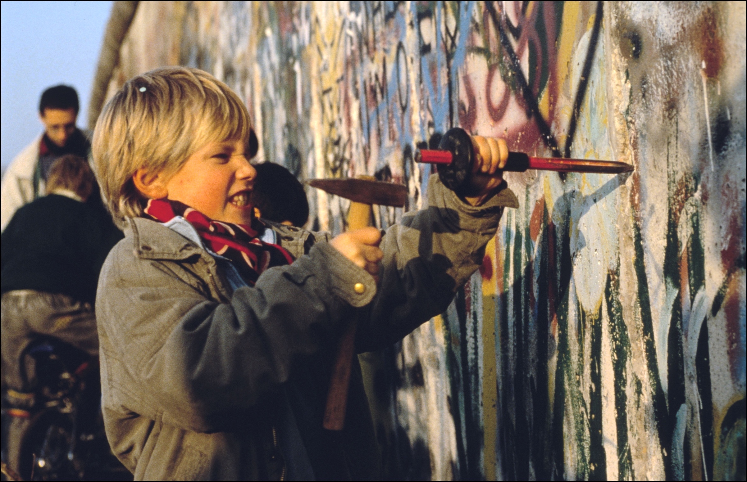 Opening Of The Berlin Wall In Berlin In 1989