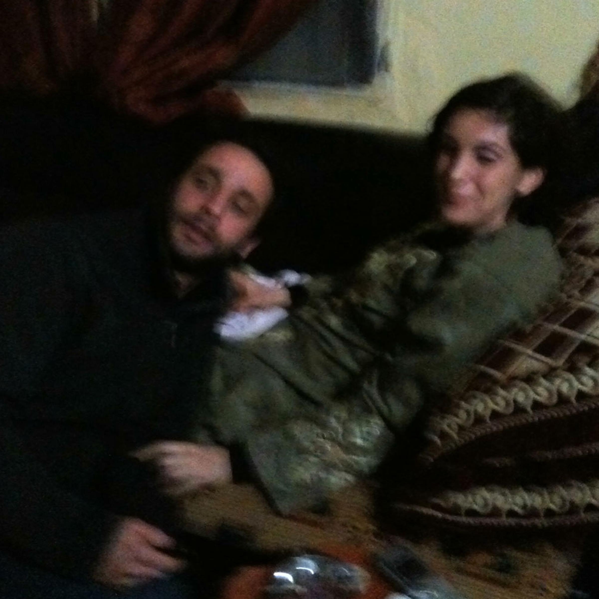 A handout image from the French news channel France 24, taken by a Syrian opposition activist late on March 1, 2012, shows French journalists William Daniels and Edith Bouvier, who sustained serious leg injuries while trapped in Syria, following their evacuation from Homs to Lebanon.