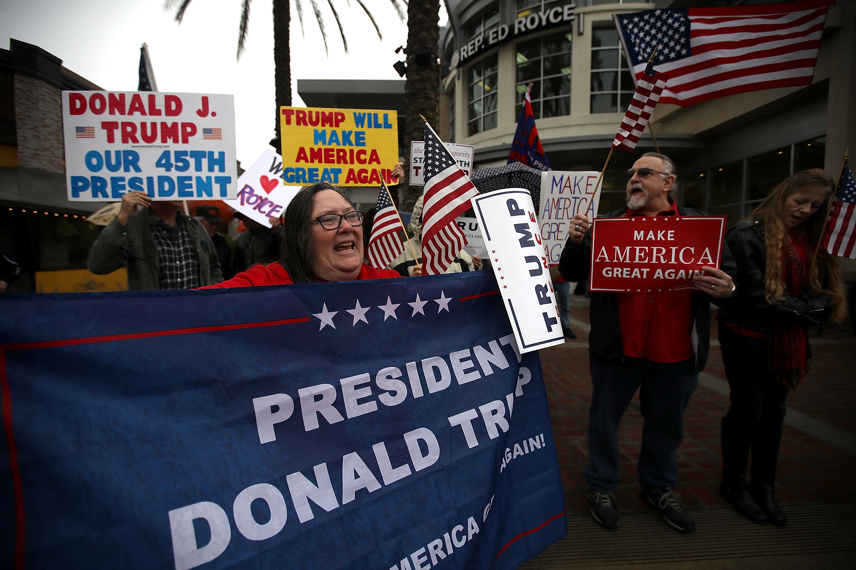 Trump Supporter Rally