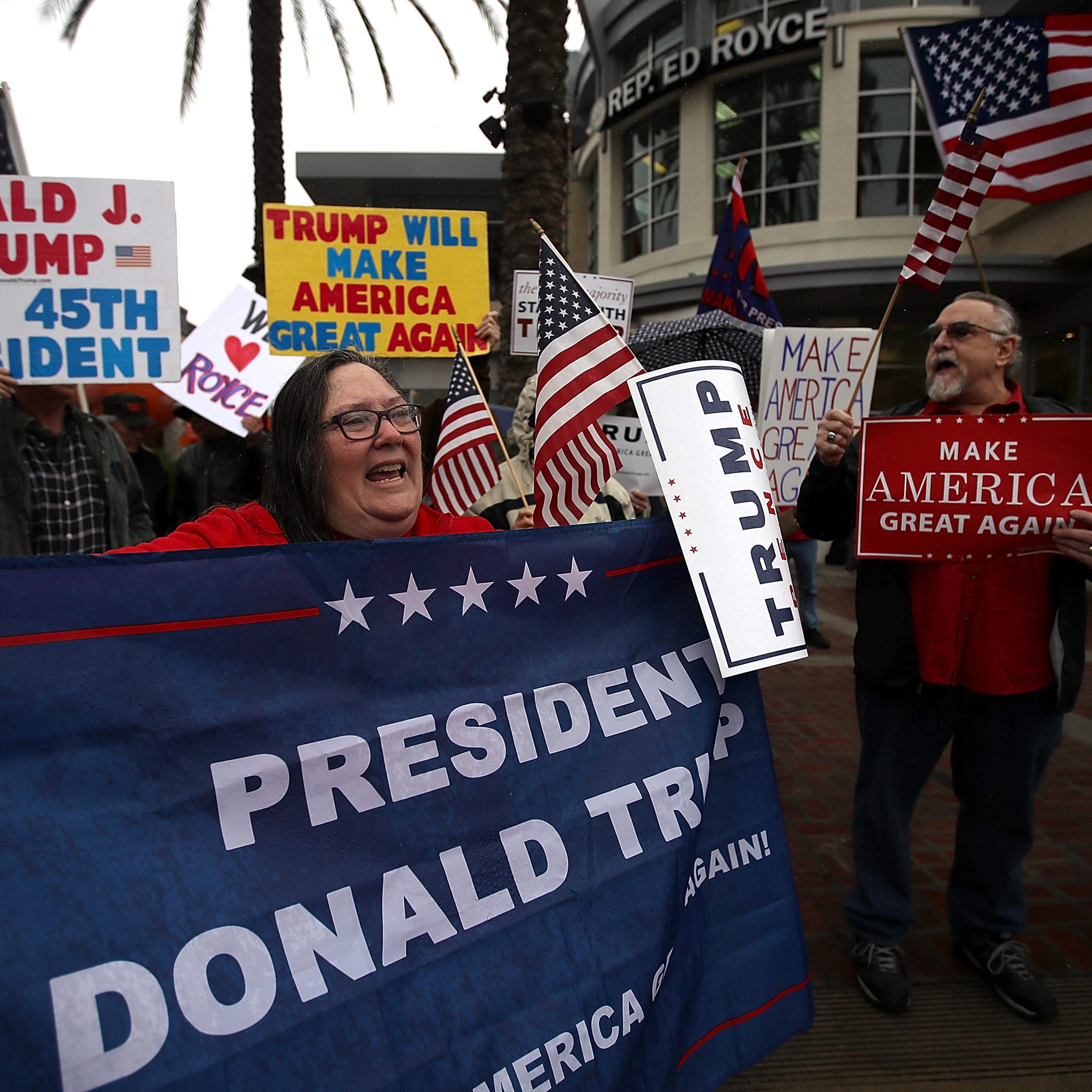 Trump Supporter Rally