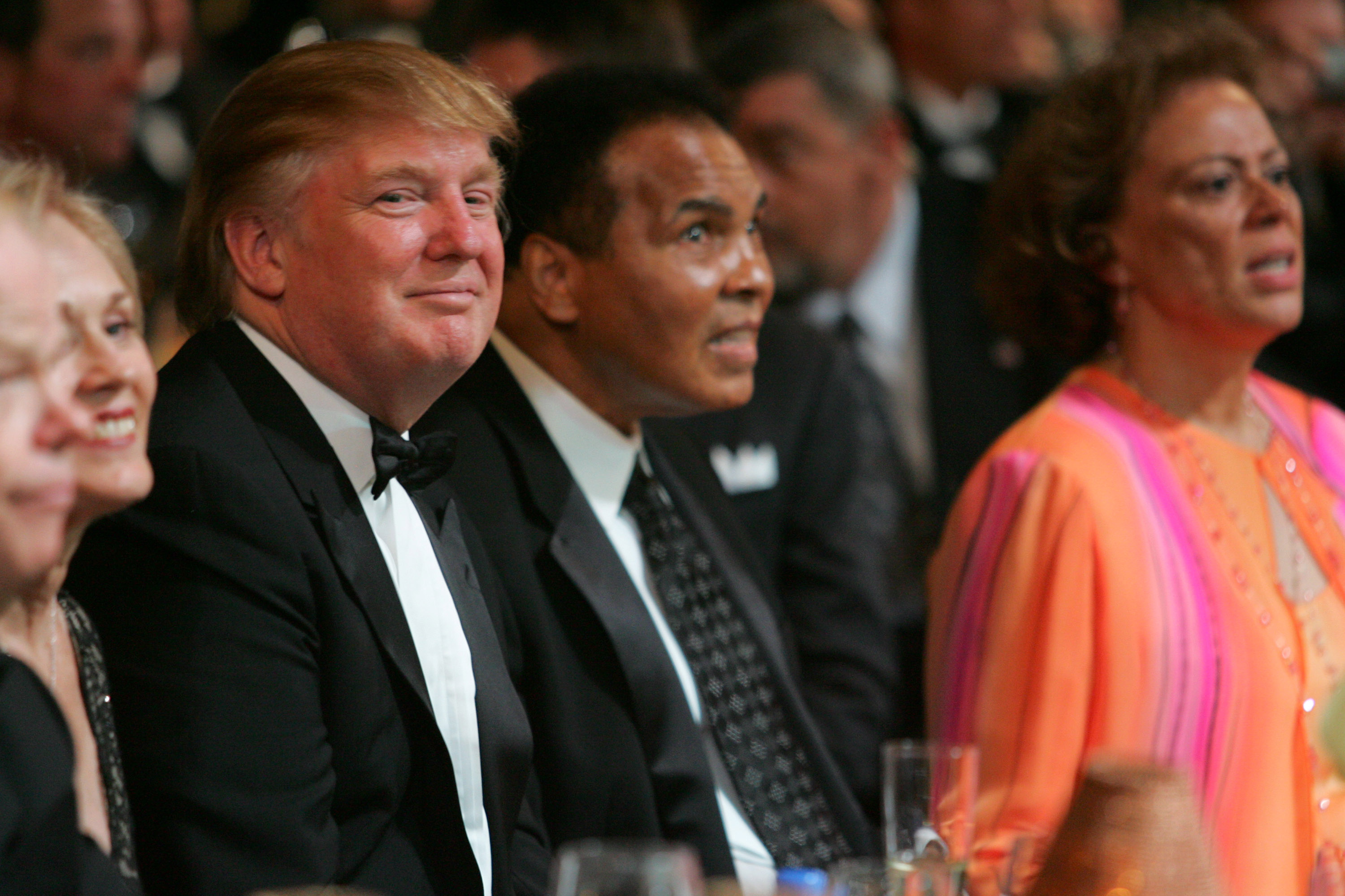Donald Trump and Muhammad Ali during Muhammad Ali's Celebrity Fight Night XIII - Show at Marriot Desert Ridge Resort & Spa in Phoenix, Arizona, on Mar. 24, 2007.