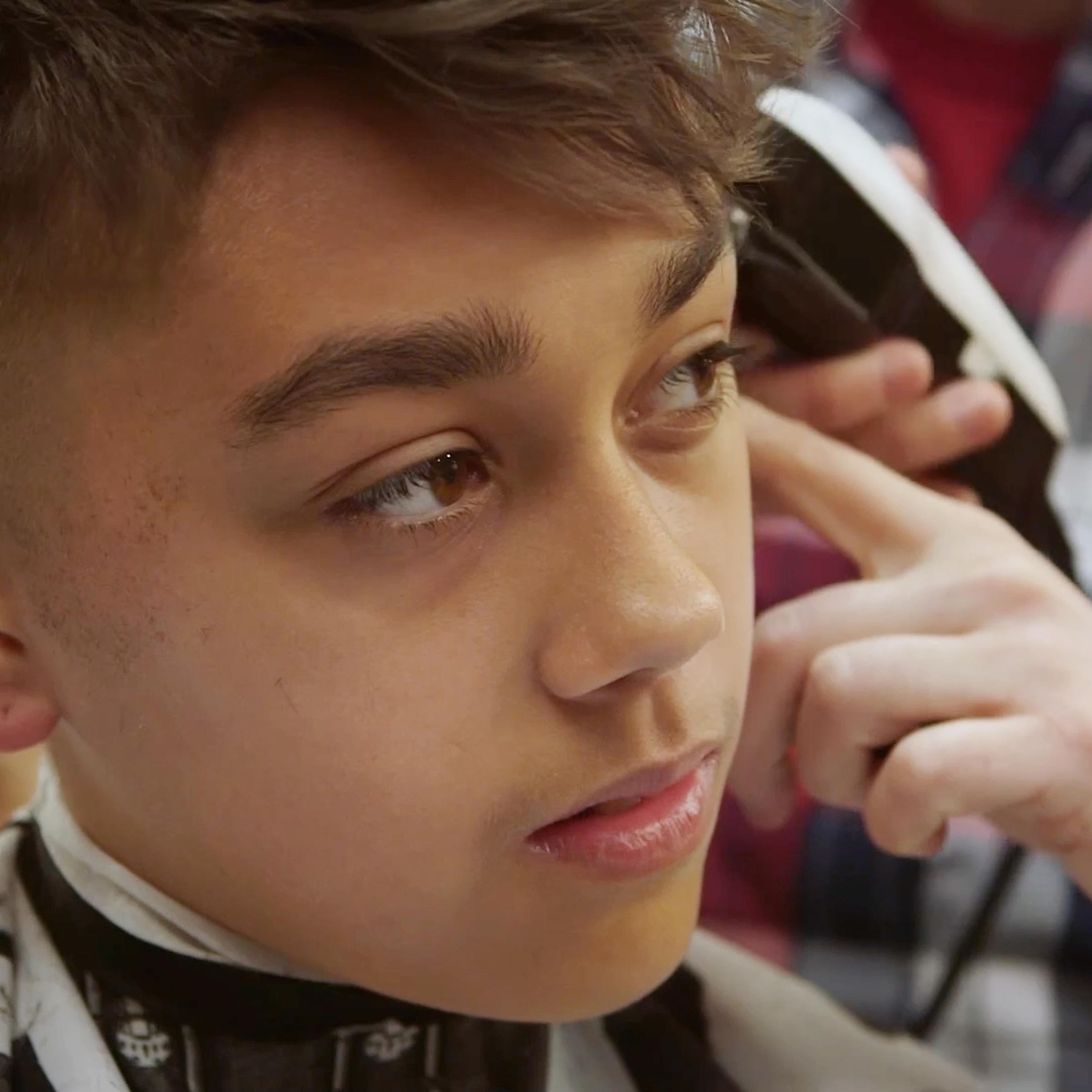 Jay getting his hair cut in 'Transhood'