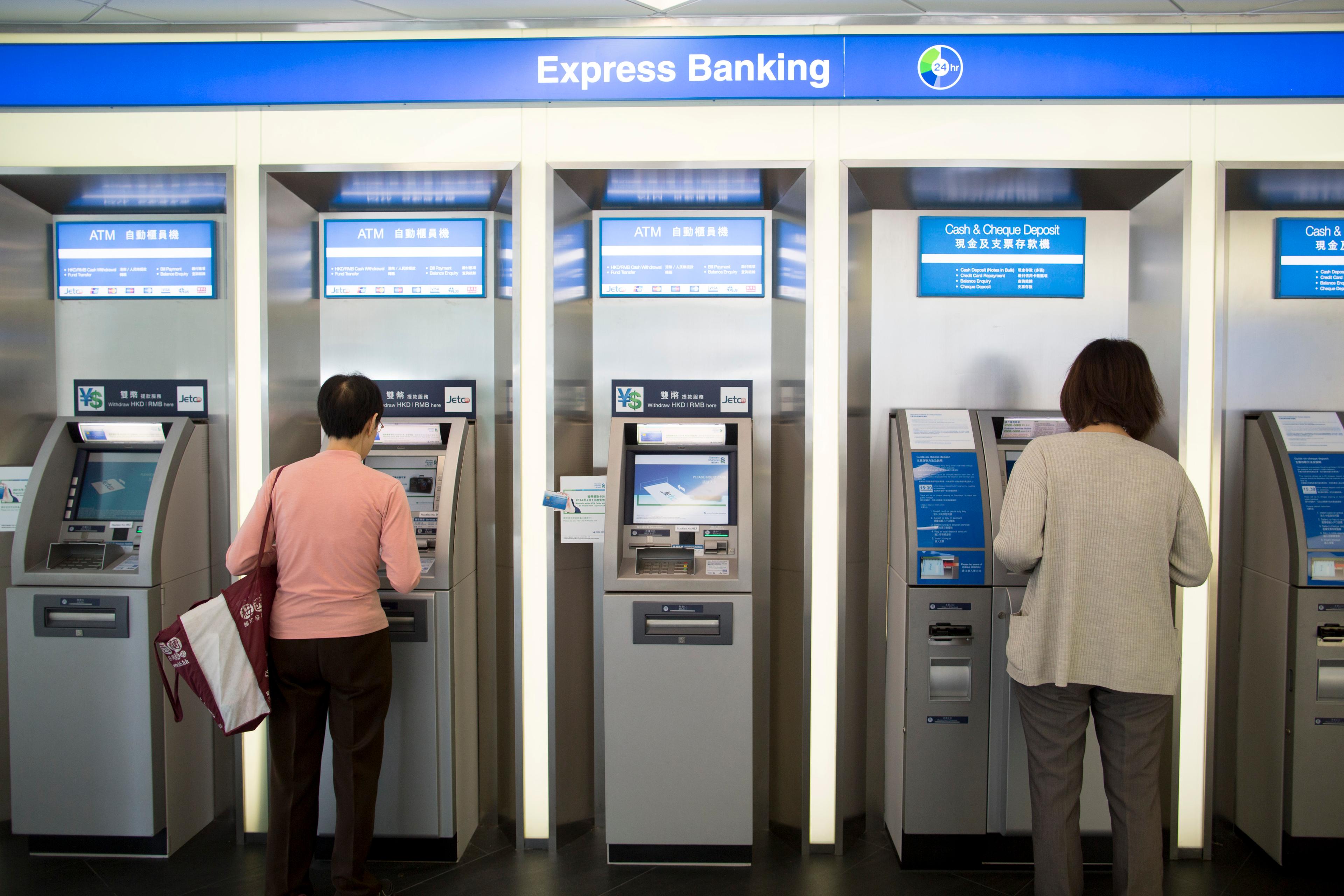 Inside A Standard Chartered Plc Bank Branch