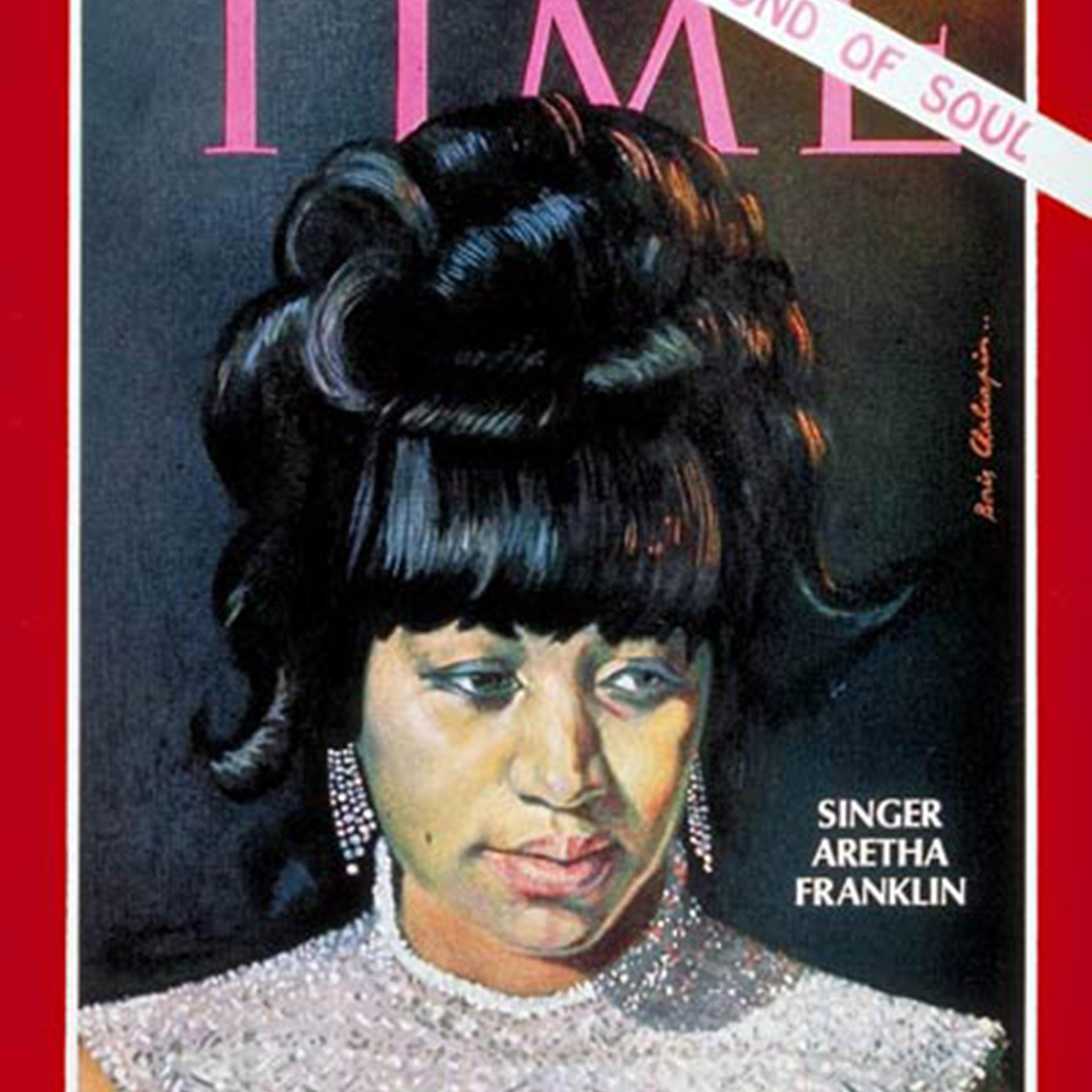 Aretha Franklin on the cover of the June 28, 1968, issue of TIME.