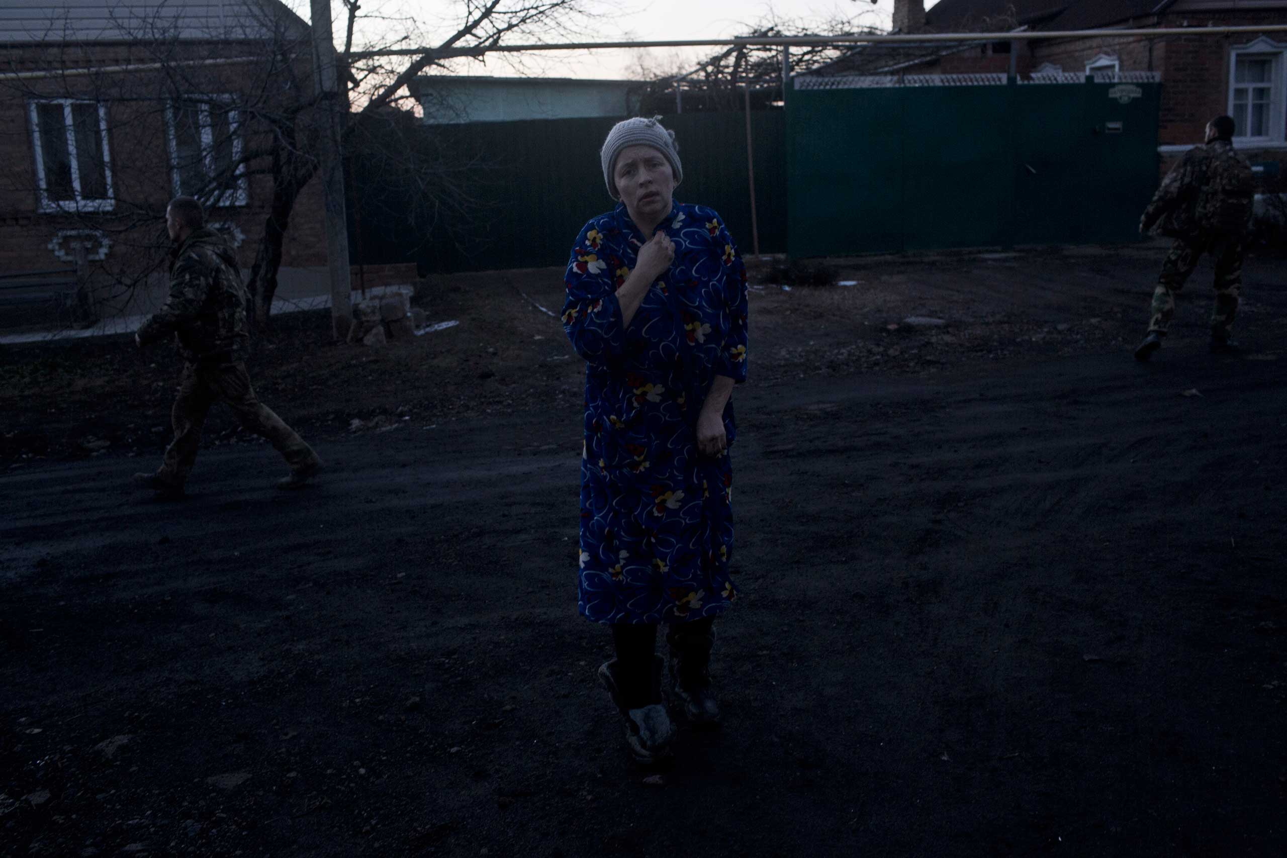 Shelling in Artemivsk, Ukraine