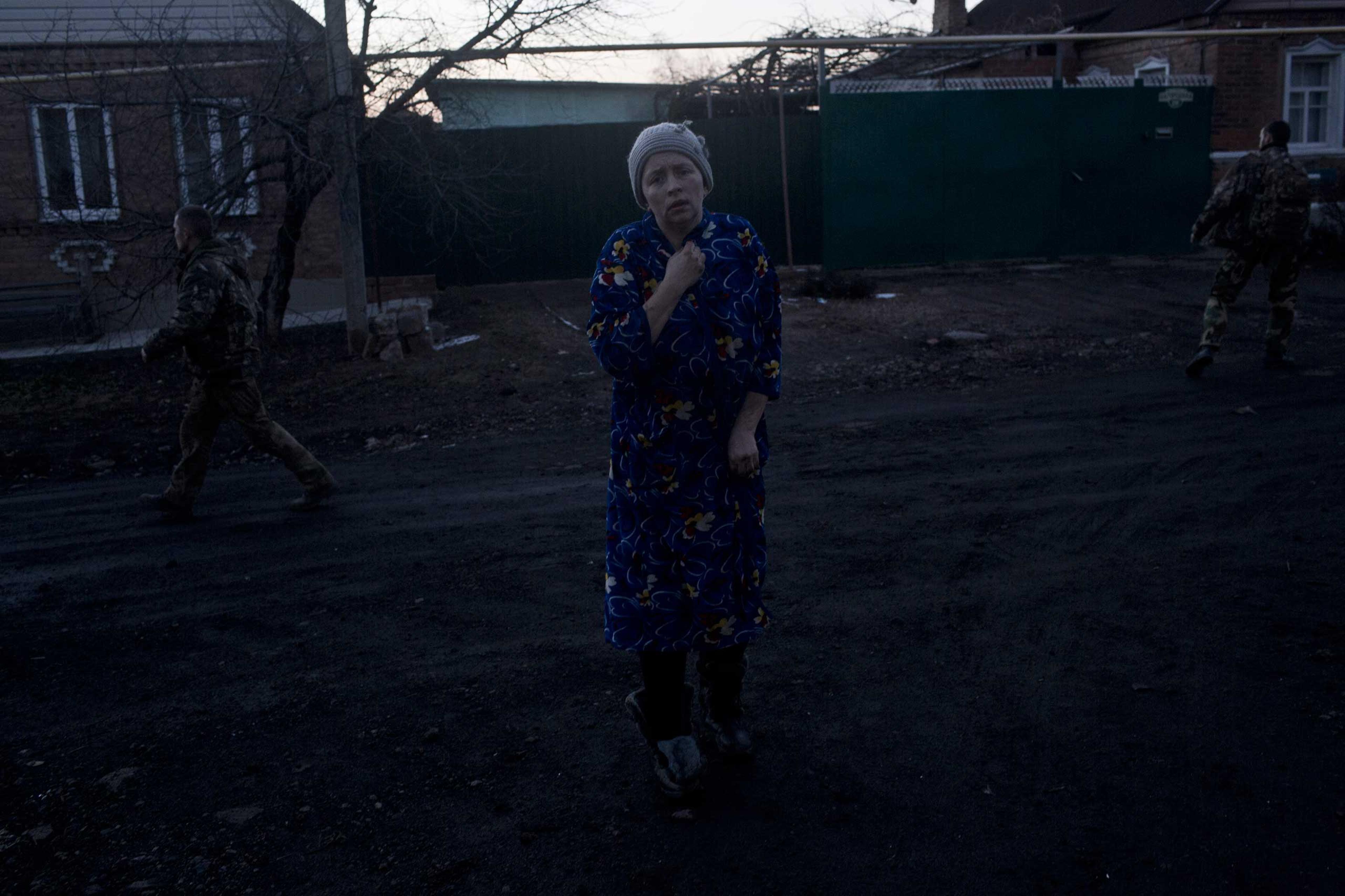 Shelling in Artemivsk, Ukraine