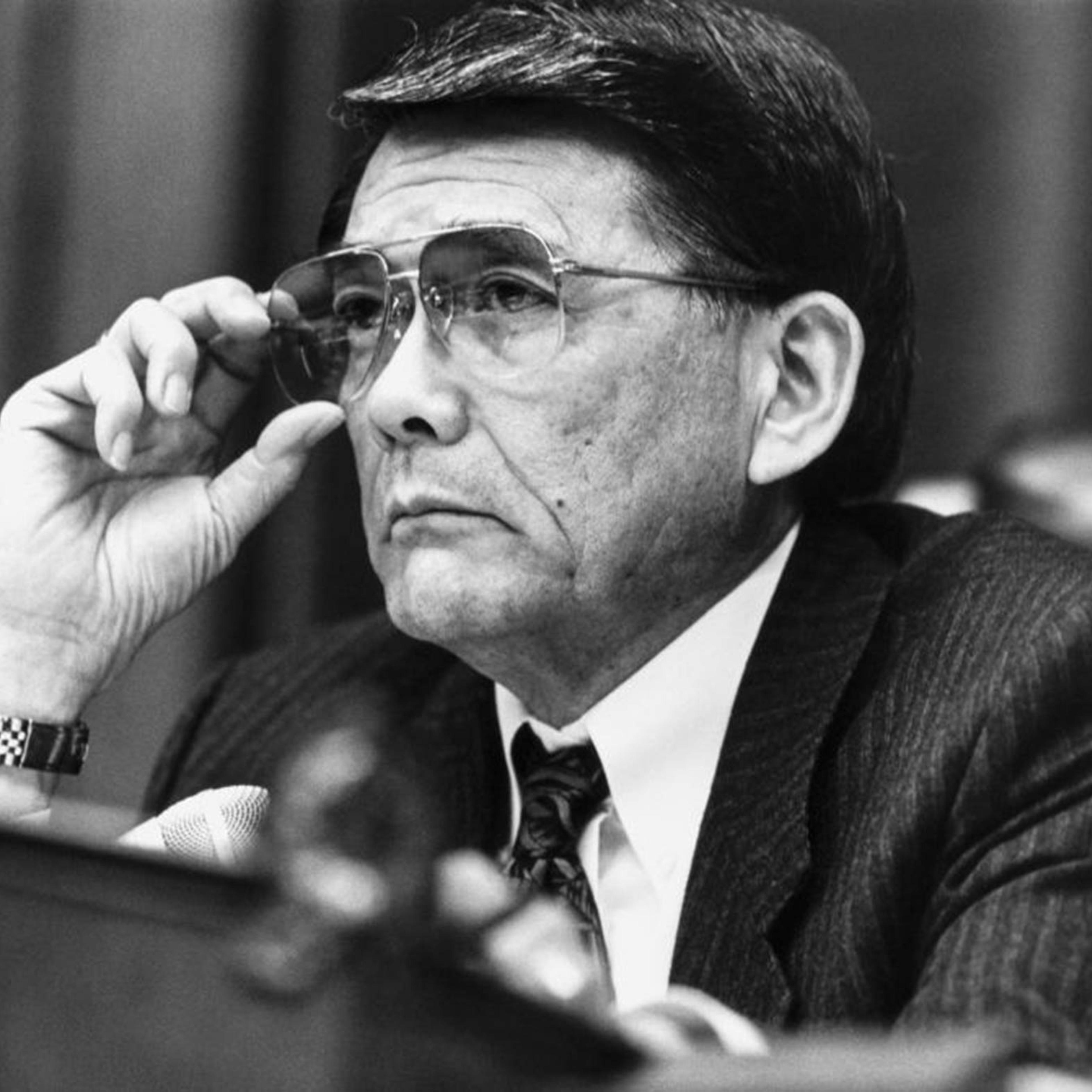 Rep. Norman Mineta, D-Calif. during a Public Works and Transportation hearing on April 2, 1992.
