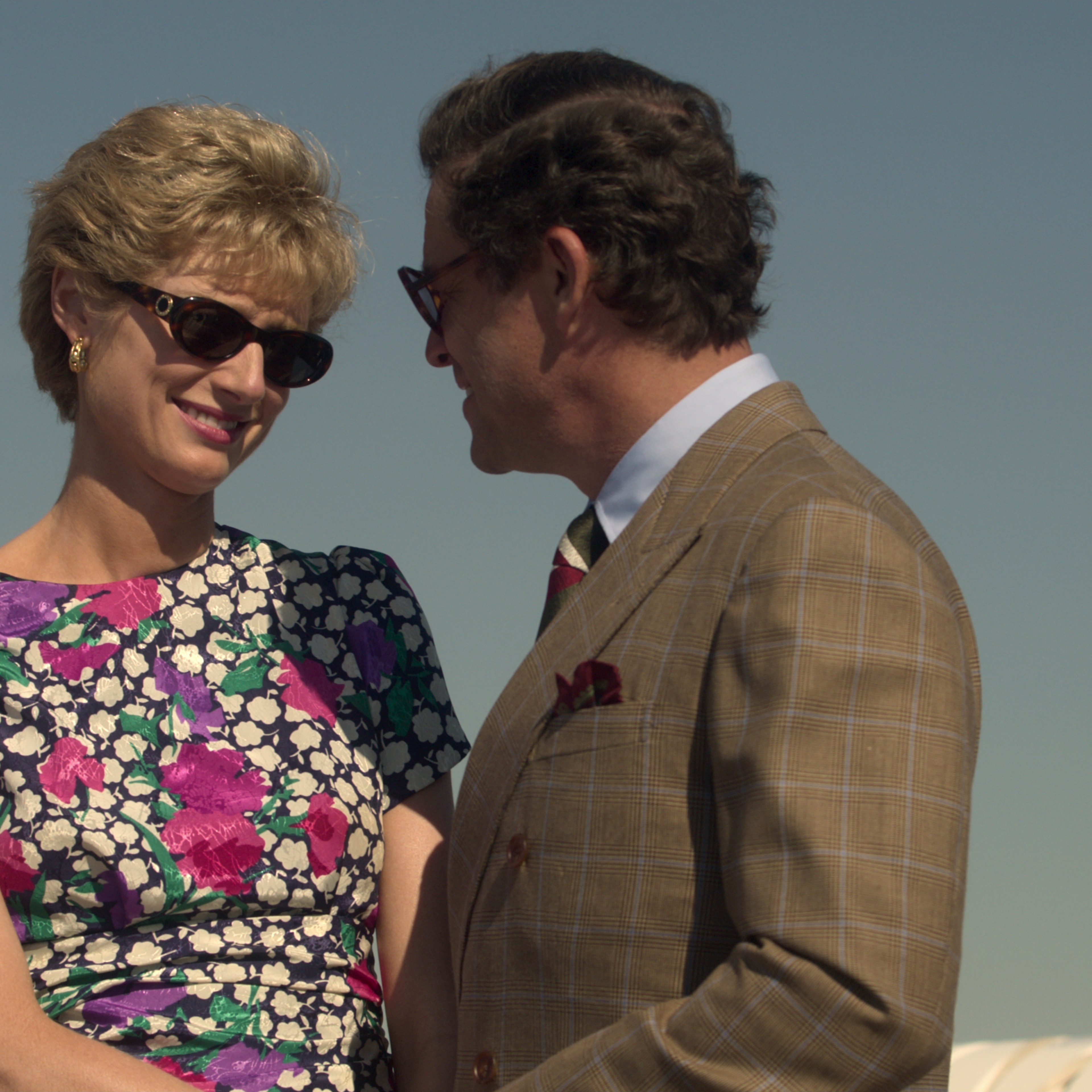 Elizabeth Debicki and Dominic West in <i>The Crown</i>
