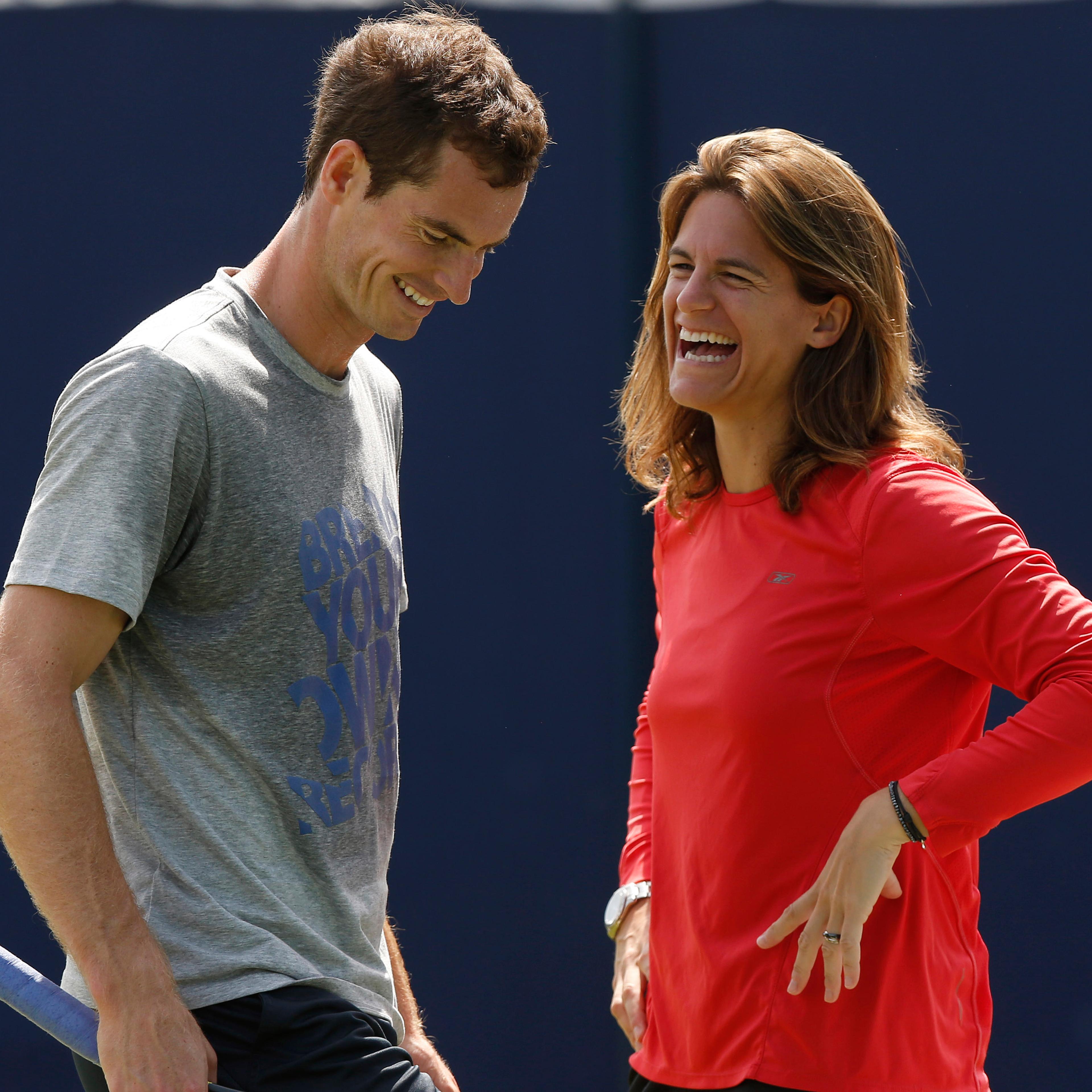 Andy Murray, Amelie Mauresmo london britain tennis queens club