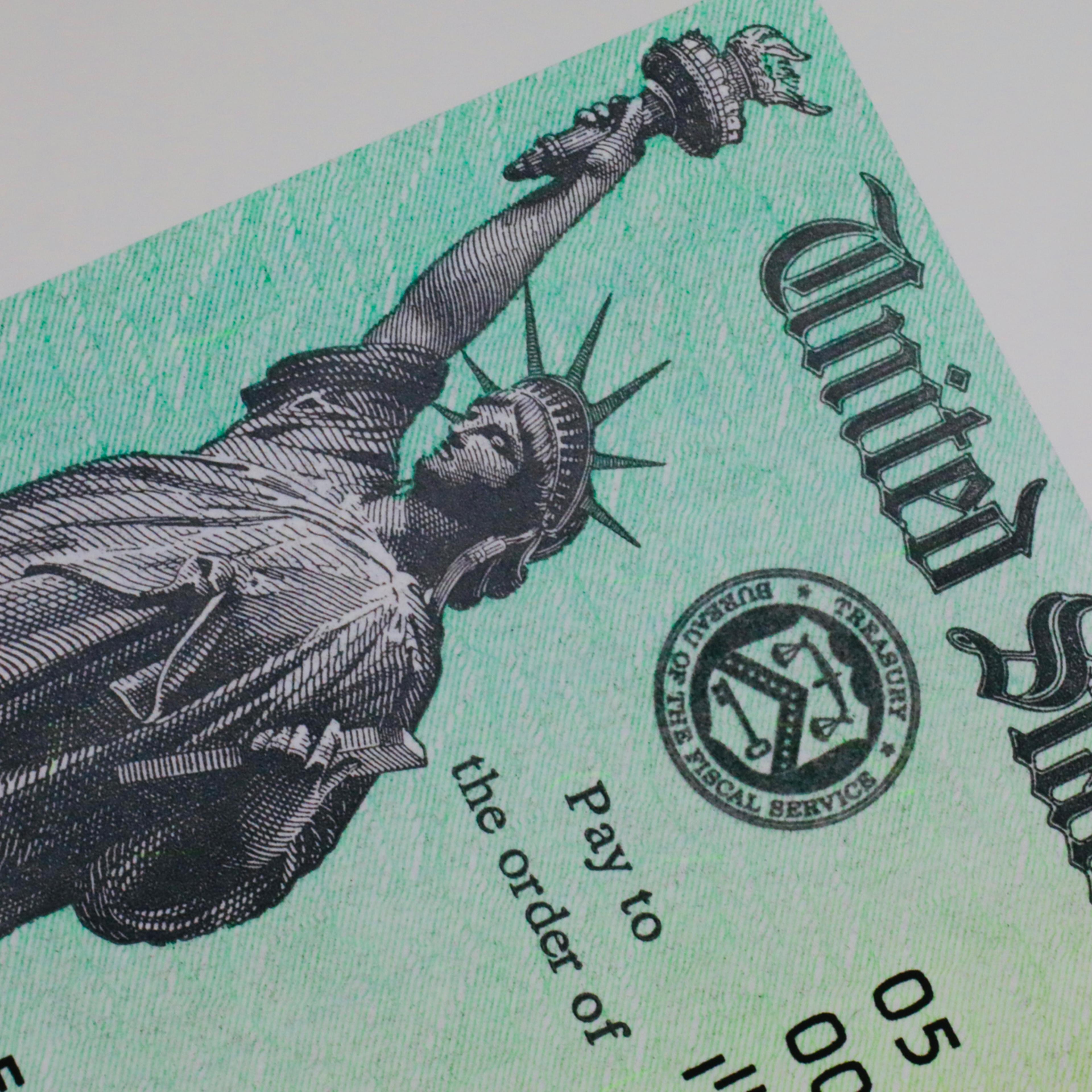 US government check for stimulus money