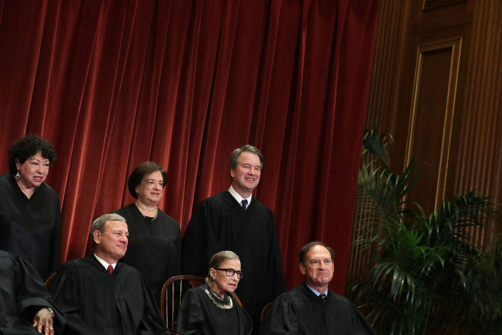 U.S. Supreme Court Justices Pose For Official Group Portrait