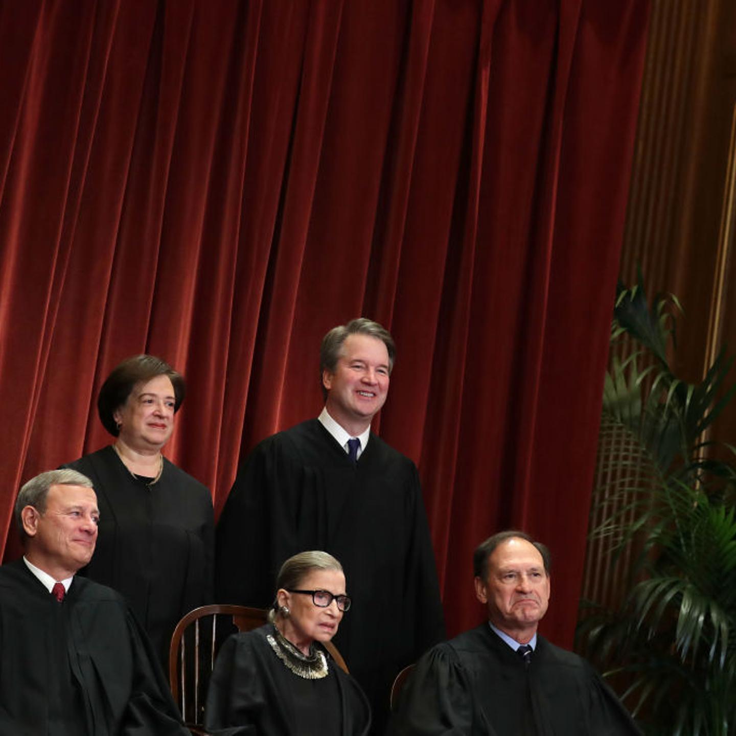 U.S. Supreme Court Justices Pose For Official Group Portrait