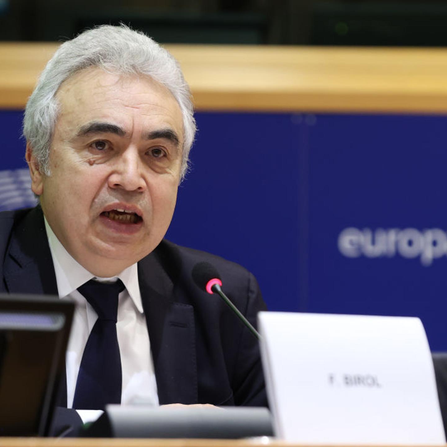 Fatih Birol speaks in Brussels