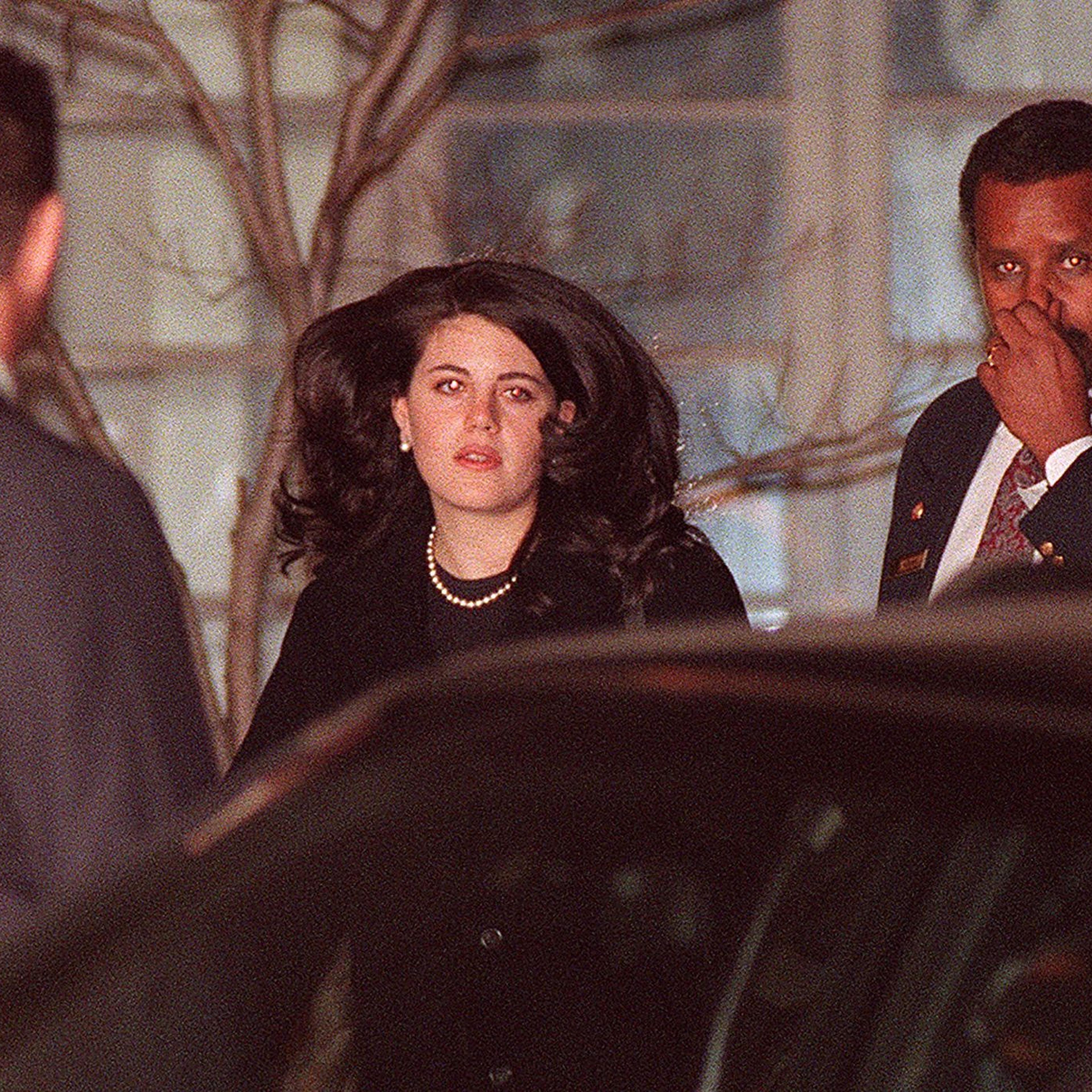 Monica Lewinsky in Washington DC just after the scandal broke in 1998.