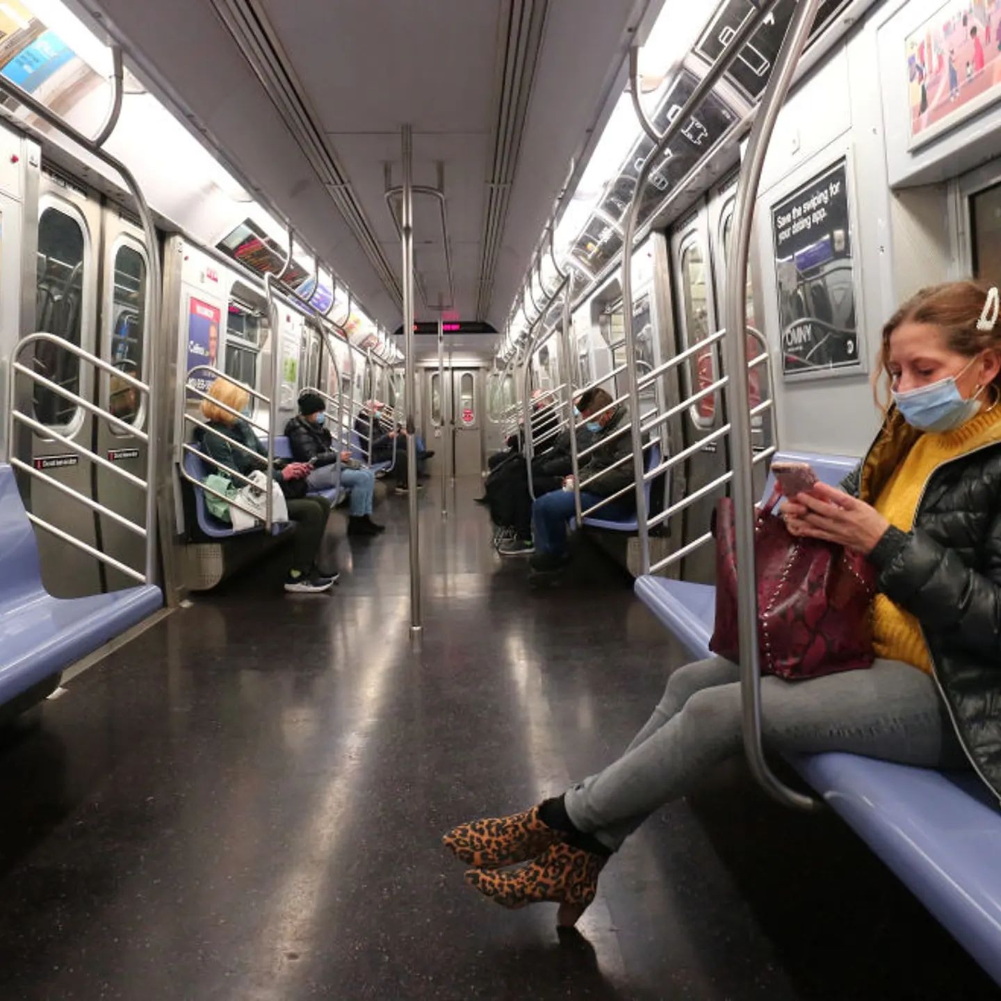 Subway Train in New York City